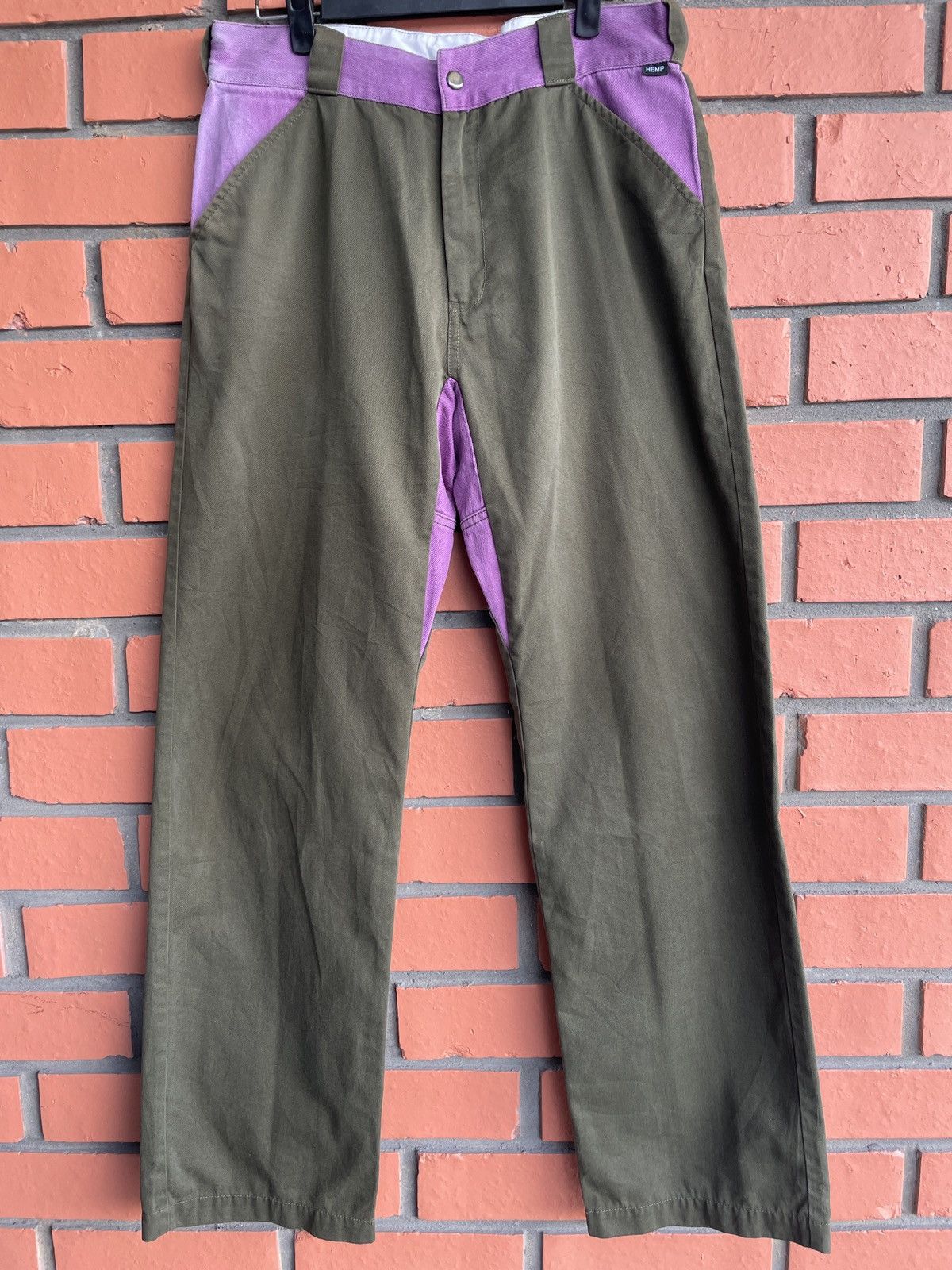 image of Archival Clothing x Hemp Hood Lamb Manastash Hemp Cocoon Hemp Ripstop Chinos Workwear Hype W32 in P