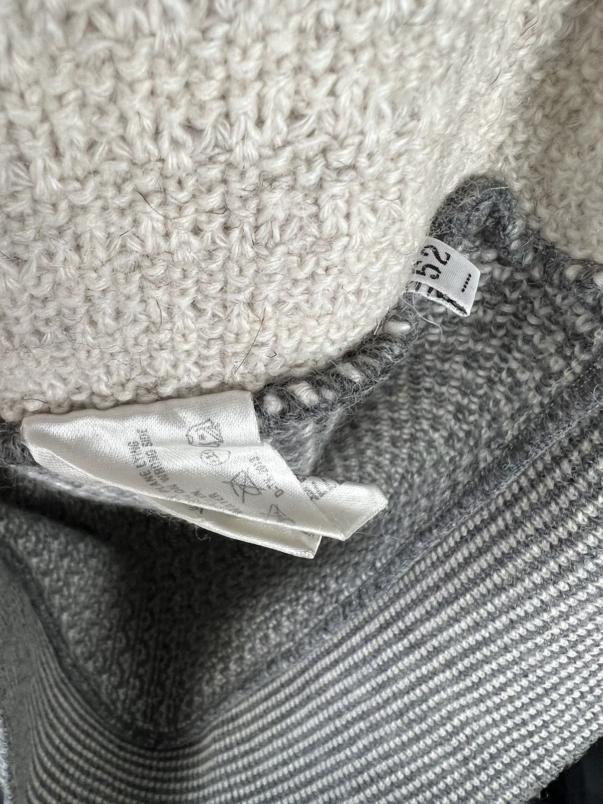 Carlo Colucci × Vintage VTG sweater Carlo Colucci gray with white logo Size US L / EU 52-54 / 3 - 4 Thumbnail