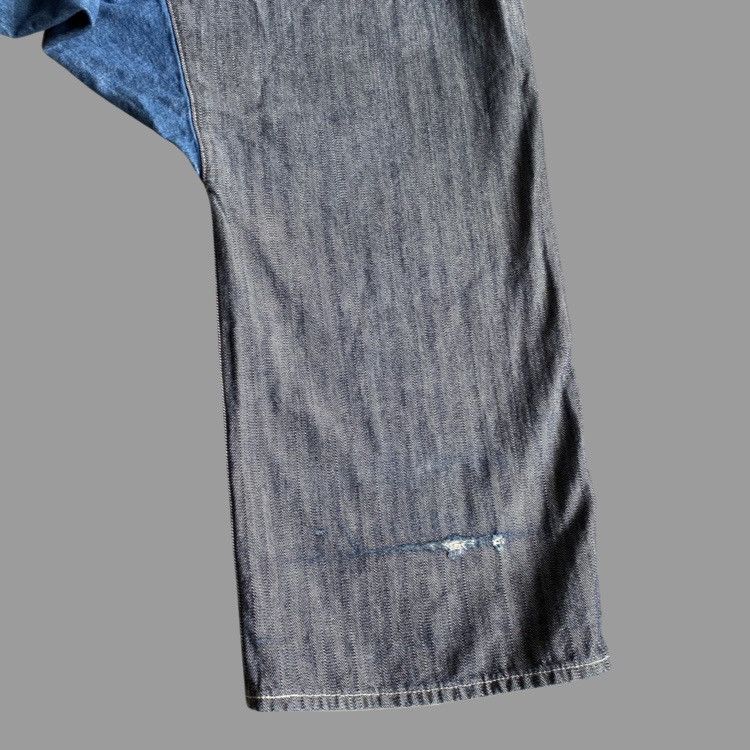 Comme des Garcons SS13 Runway Drop Crotch Asymmetric Two tone Jeans Size US 32 / EU 48 - 8 Thumbnail