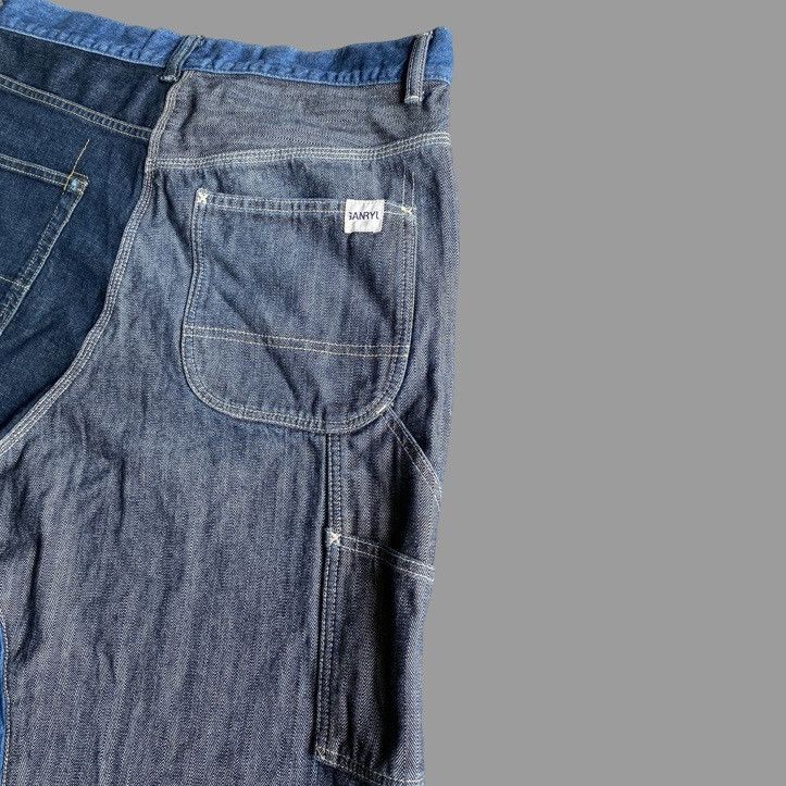 Comme des Garcons SS13 Runway Drop Crotch Asymmetric Two tone Jeans Size US 32 / EU 48 - 9 Thumbnail