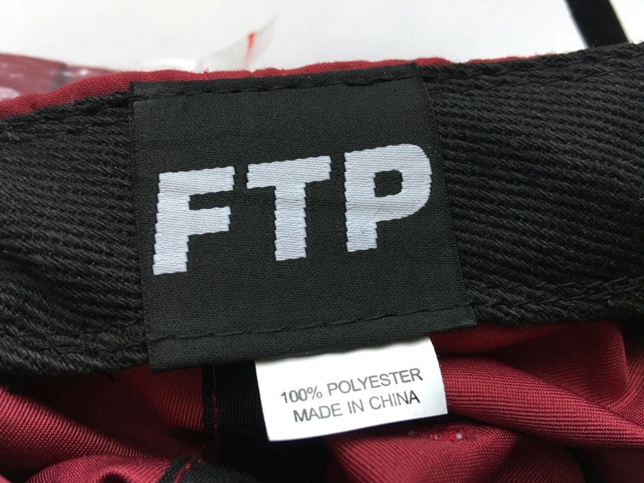 Fuck The Population Fuck The Population FTP Facemask Cross Logo Hat Cardinal Size ONE SIZE - 7 Thumbnail