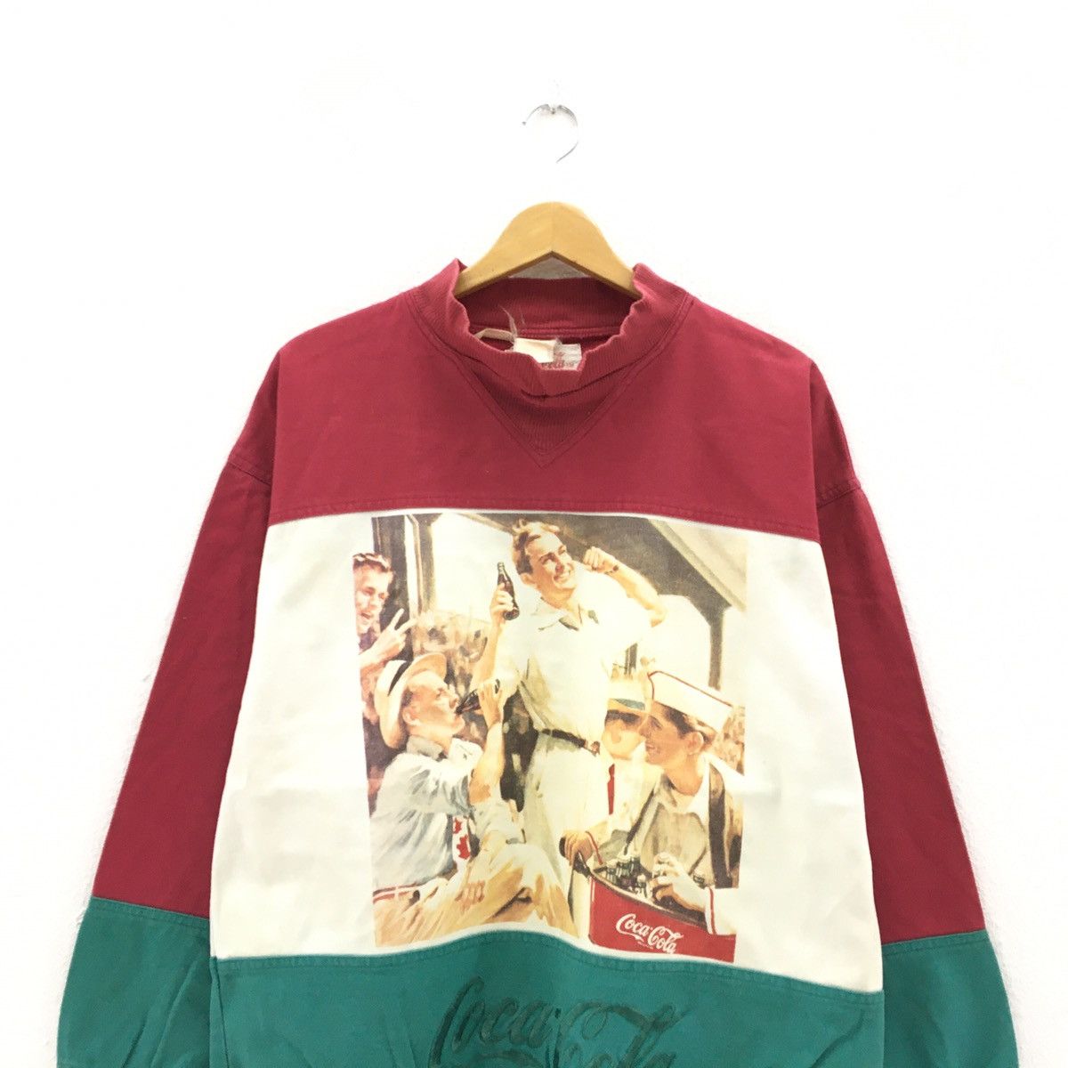 Coca Cola Rare! Vintage 90s Coca Cola Sweatshirt Big Logo Size US M / EU 48-50 / 2 - 4 Thumbnail