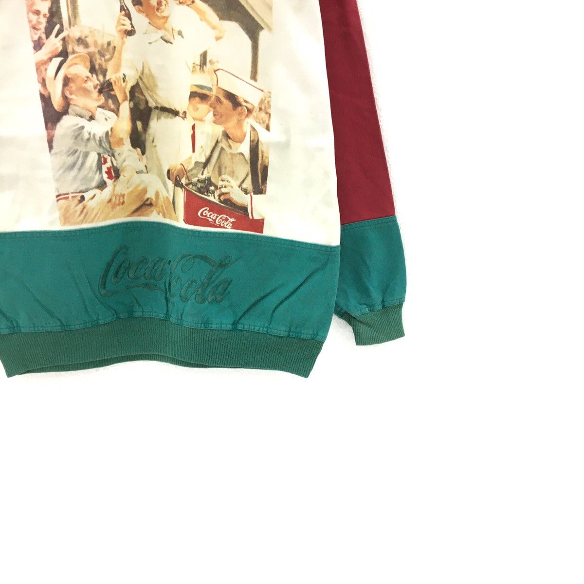 Coca Cola Rare! Vintage 90s Coca Cola Sweatshirt Big Logo Size US M / EU 48-50 / 2 - 5 Thumbnail