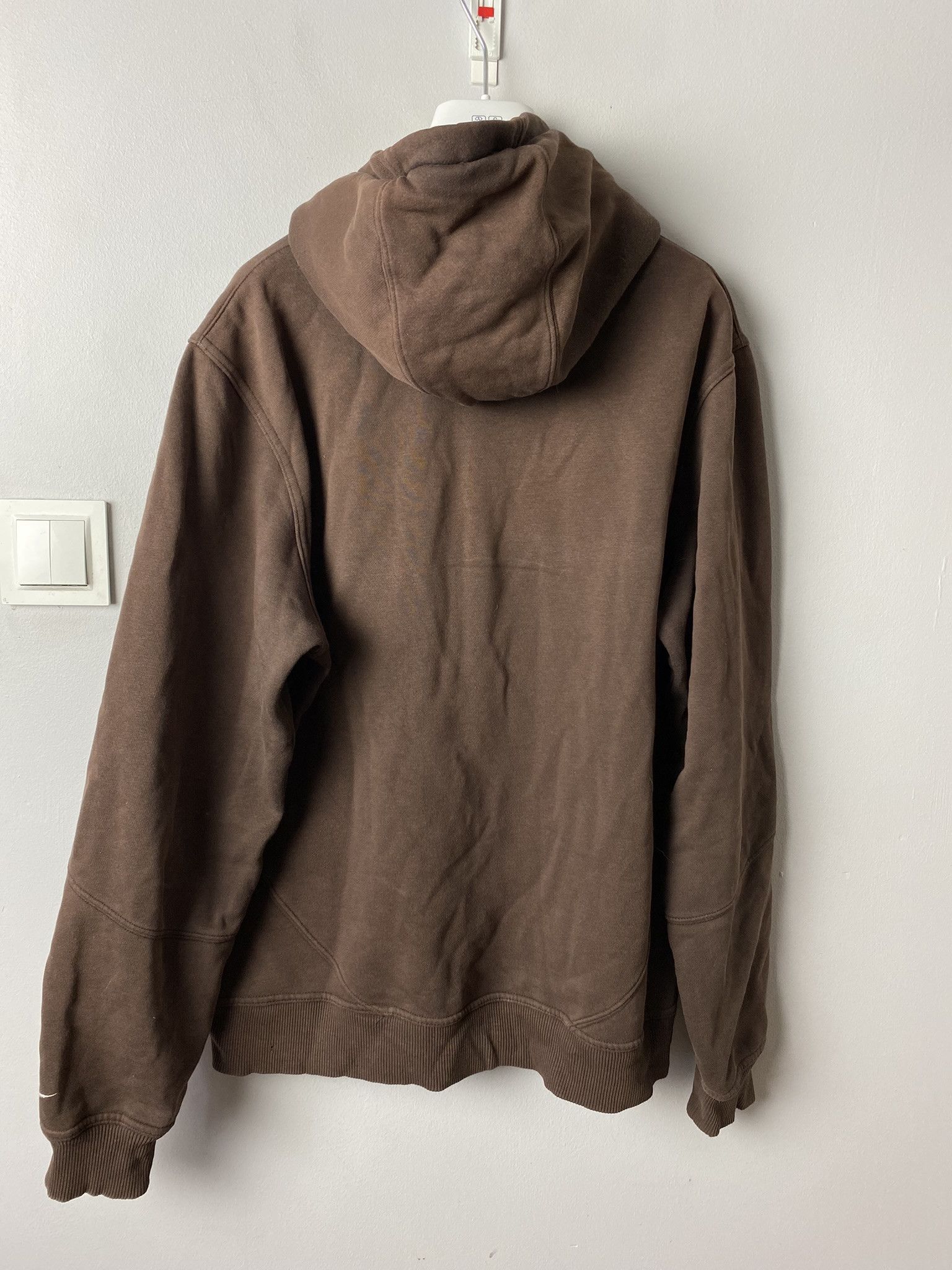 Nike × Vintage Nike vintage hoodie small logo swoosh Size US L / EU 52-54 / 3 - 5 Thumbnail