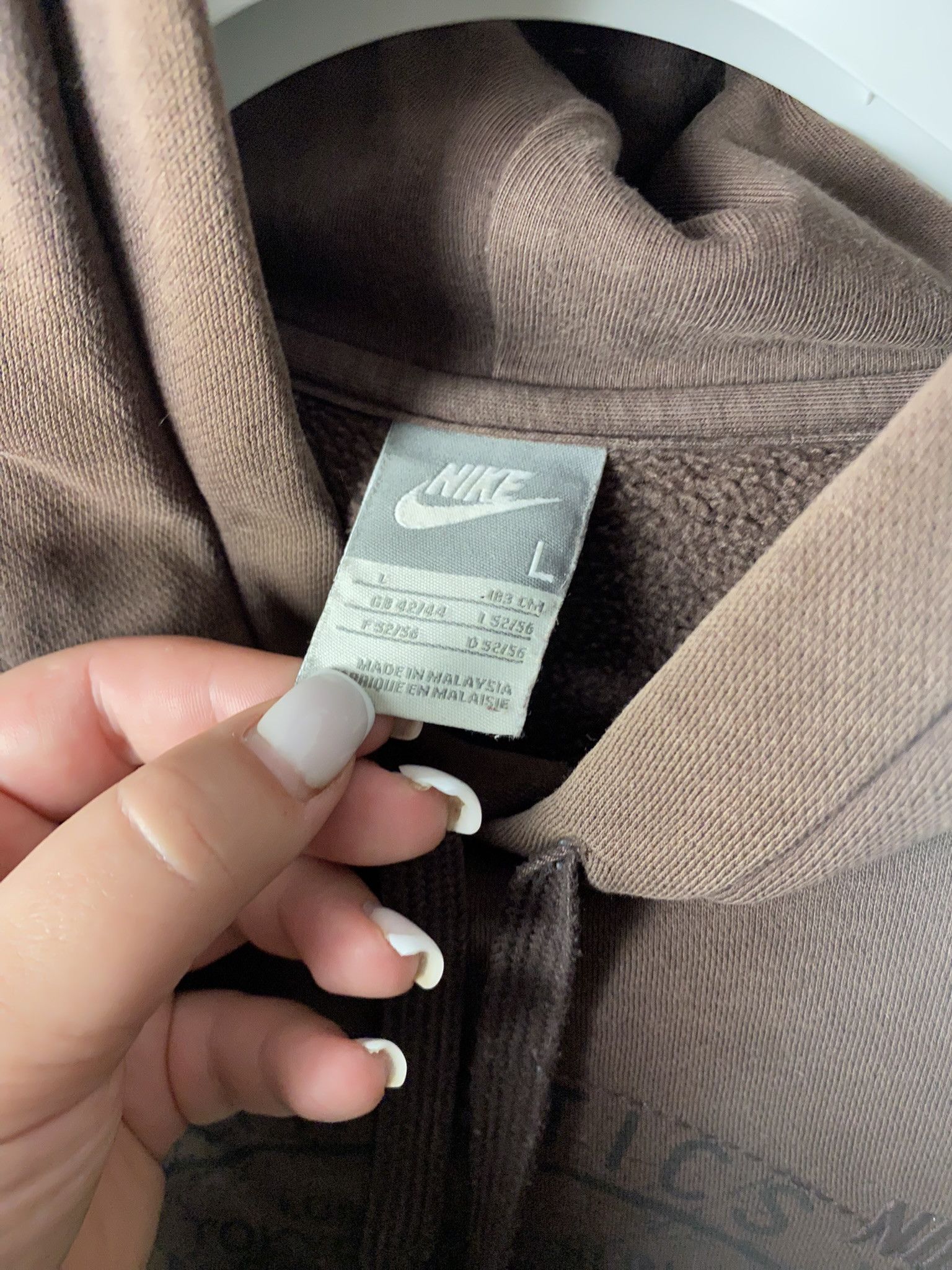 Nike × Vintage Nike vintage hoodie small logo swoosh Size US L / EU 52-54 / 3 - 3 Thumbnail