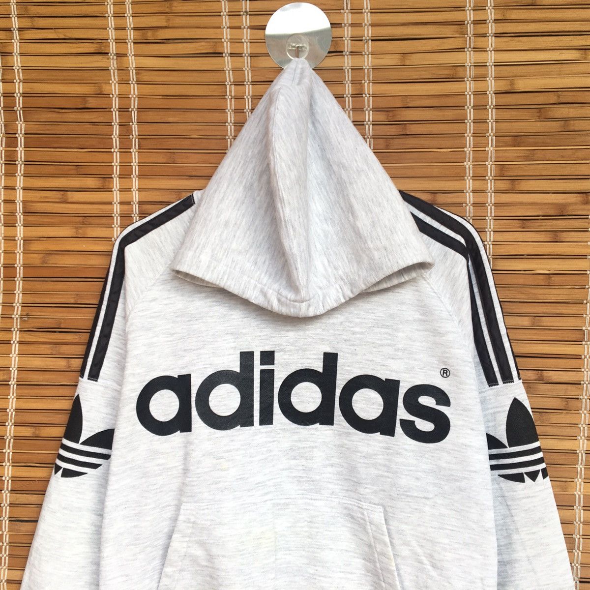 Adidas Vintage 90s Adidas Hoodie Sweatshirt Big Logo Size US S / EU 44-46 / 1 - 4 Thumbnail