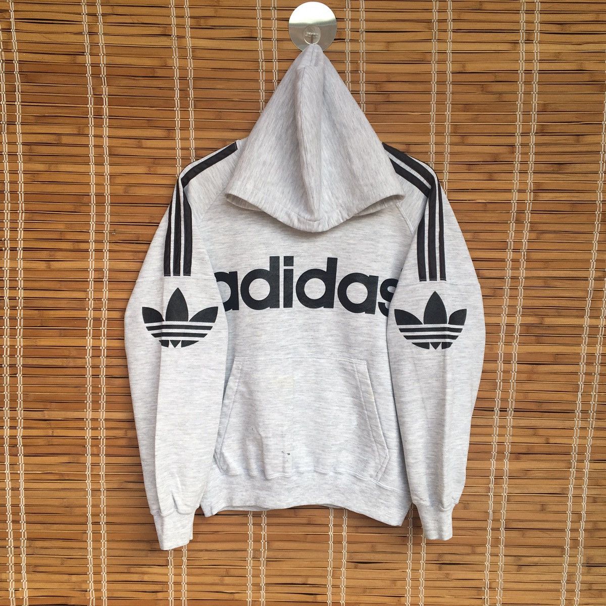 Adidas Vintage 90s Adidas Hoodie Sweatshirt Big Logo Size US S / EU 44-46 / 1 - 2 Thumbnail