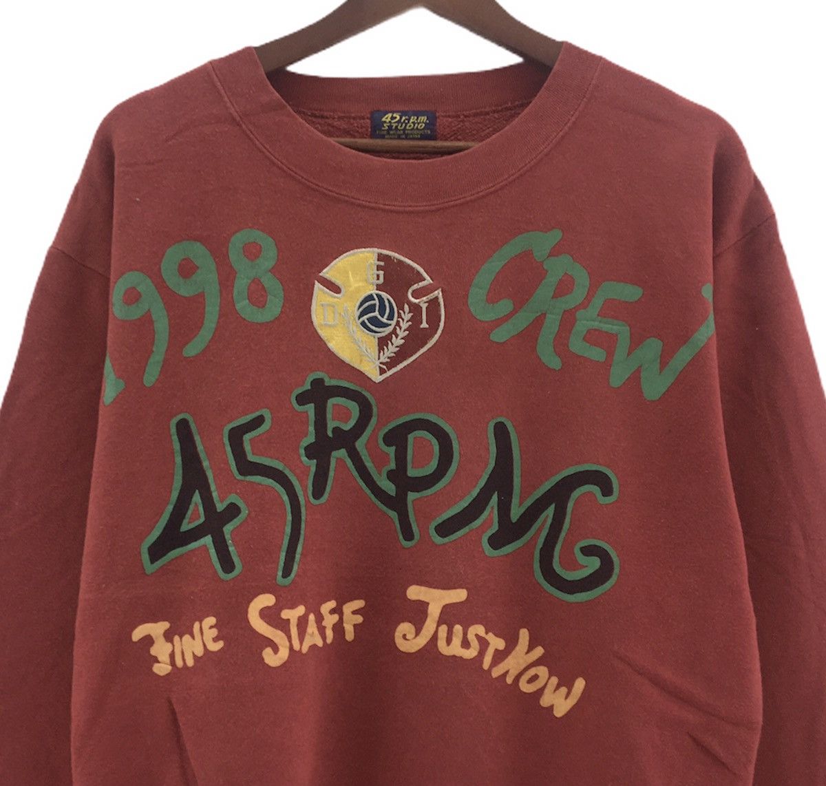 45rpm Vintage 90s 45Rpm Studio Crewneck Sweatshirt Big Logo 1998 Size US S / EU 44-46 / 1 - 6 Thumbnail