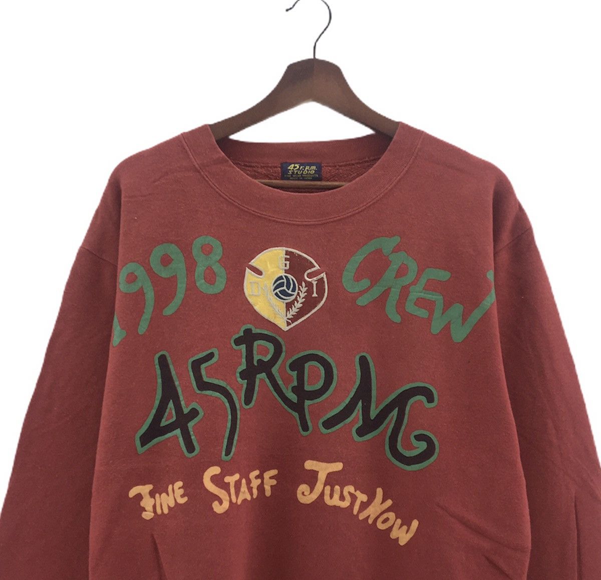 45rpm Vintage 90s 45Rpm Studio Crewneck Sweatshirt Big Logo 1998 Size US S / EU 44-46 / 1 - 5 Thumbnail