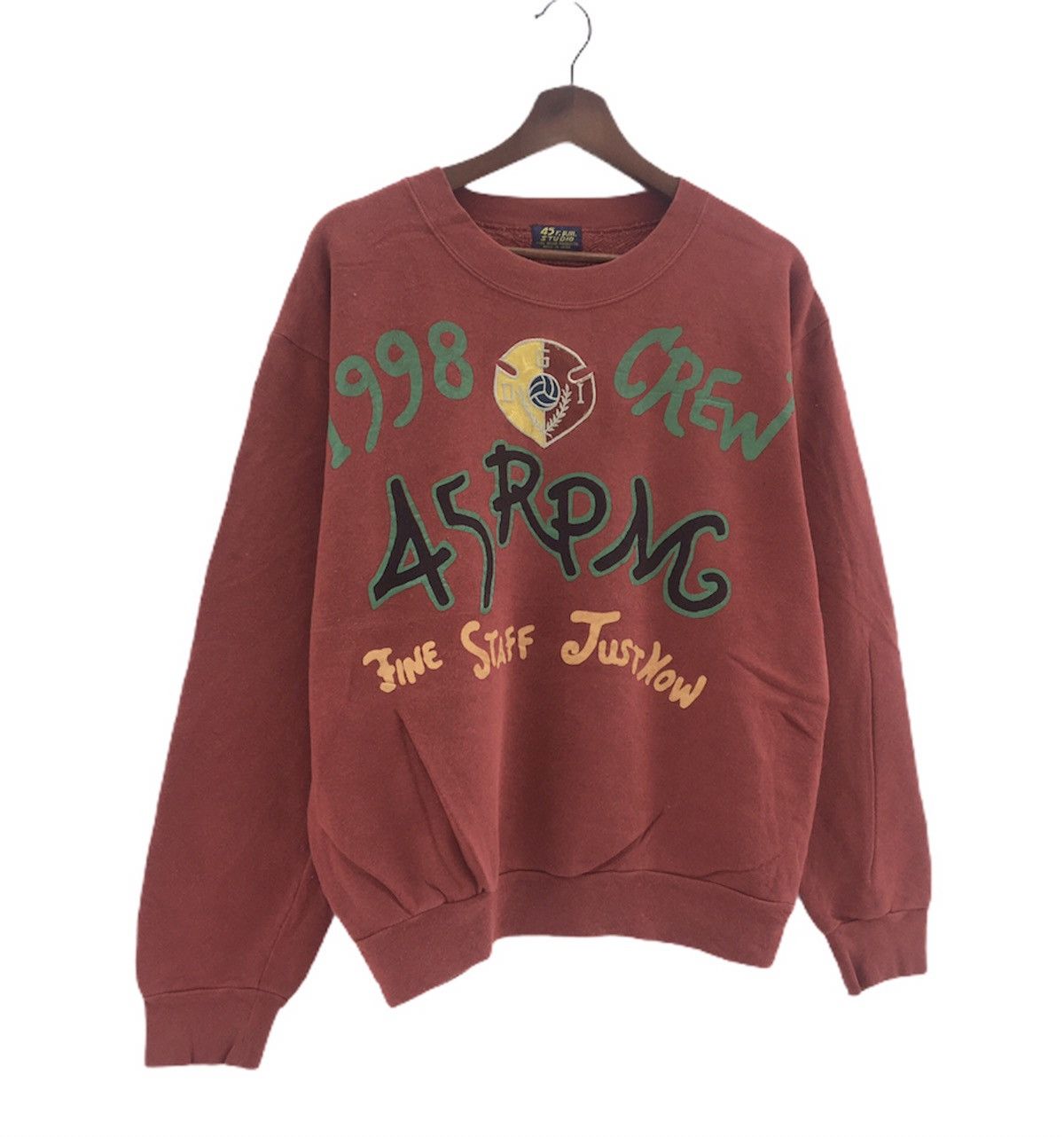 45rpm Vintage 90s 45Rpm Studio Crewneck Sweatshirt Big Logo 1998 Size US S / EU 44-46 / 1 - 3 Thumbnail
