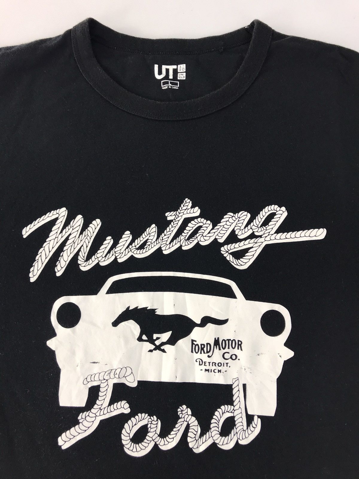 Ford Uniqlo X Ford Mustang Rope Design Tee Big Logo Printed Size US M / EU 48-50 / 2 - 3 Thumbnail
