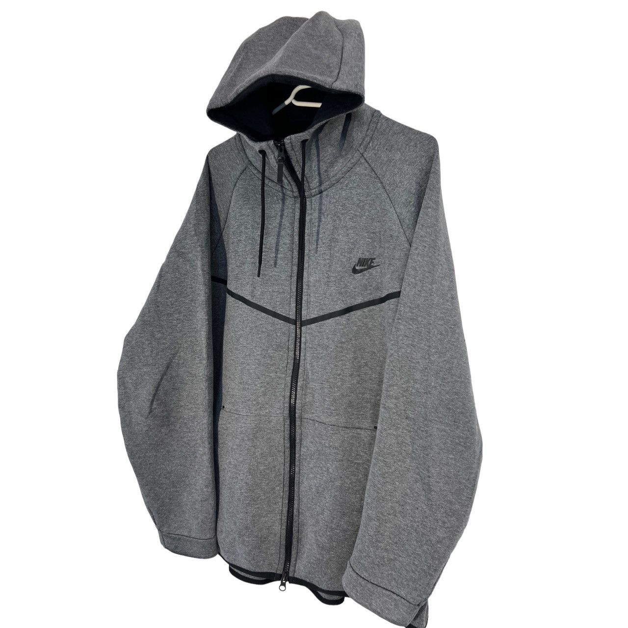 Nike × Vintage Nike tech fleece sweatshirt retro 90s grey black 