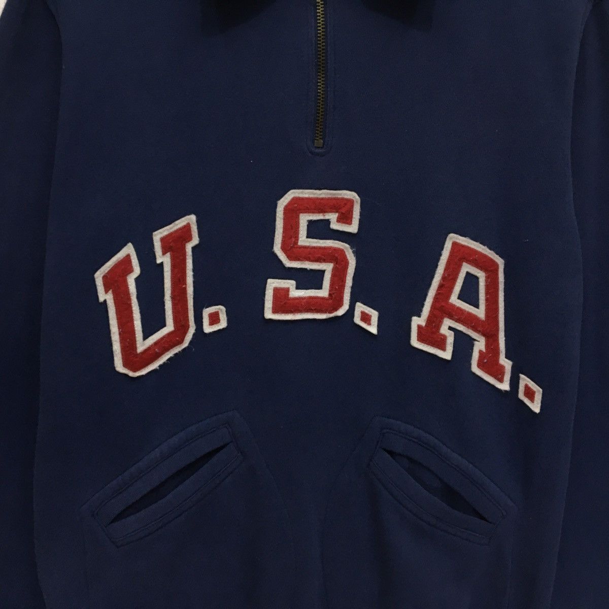 Polo Ralph Lauren Polo Usa Ralph Lauren Half Zip Sweatshirt Big Logo Size US S / EU 44-46 / 1 - 7 Thumbnail