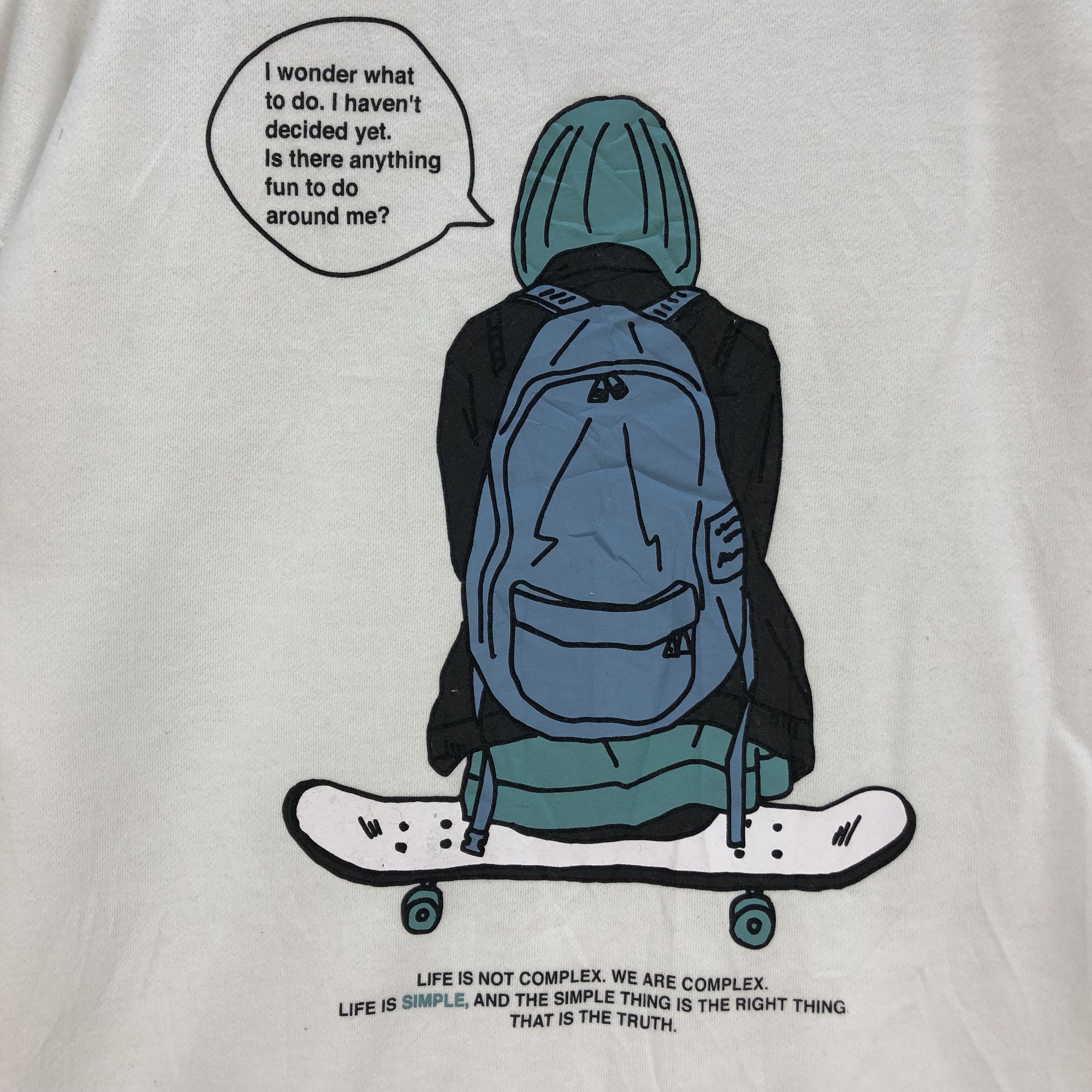 Vintage FIGHT FOR YOU LIFE PRINTED WORD SWEATSHIRTS #7020-105 Size US L / EU 52-54 / 3 - 2 Thumbnail