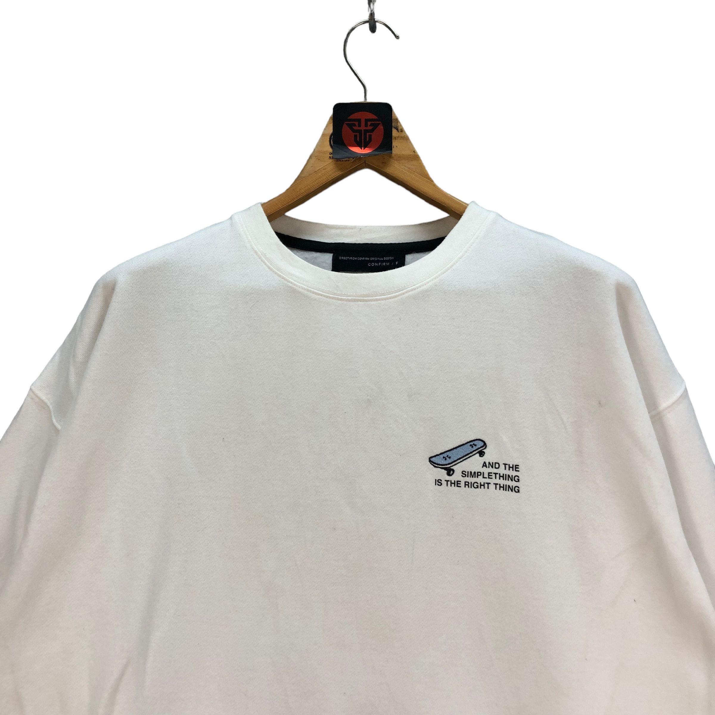 Vintage FIGHT FOR YOU LIFE PRINTED WORD SWEATSHIRTS #7020-105 Size US L / EU 52-54 / 3 - 4 Thumbnail