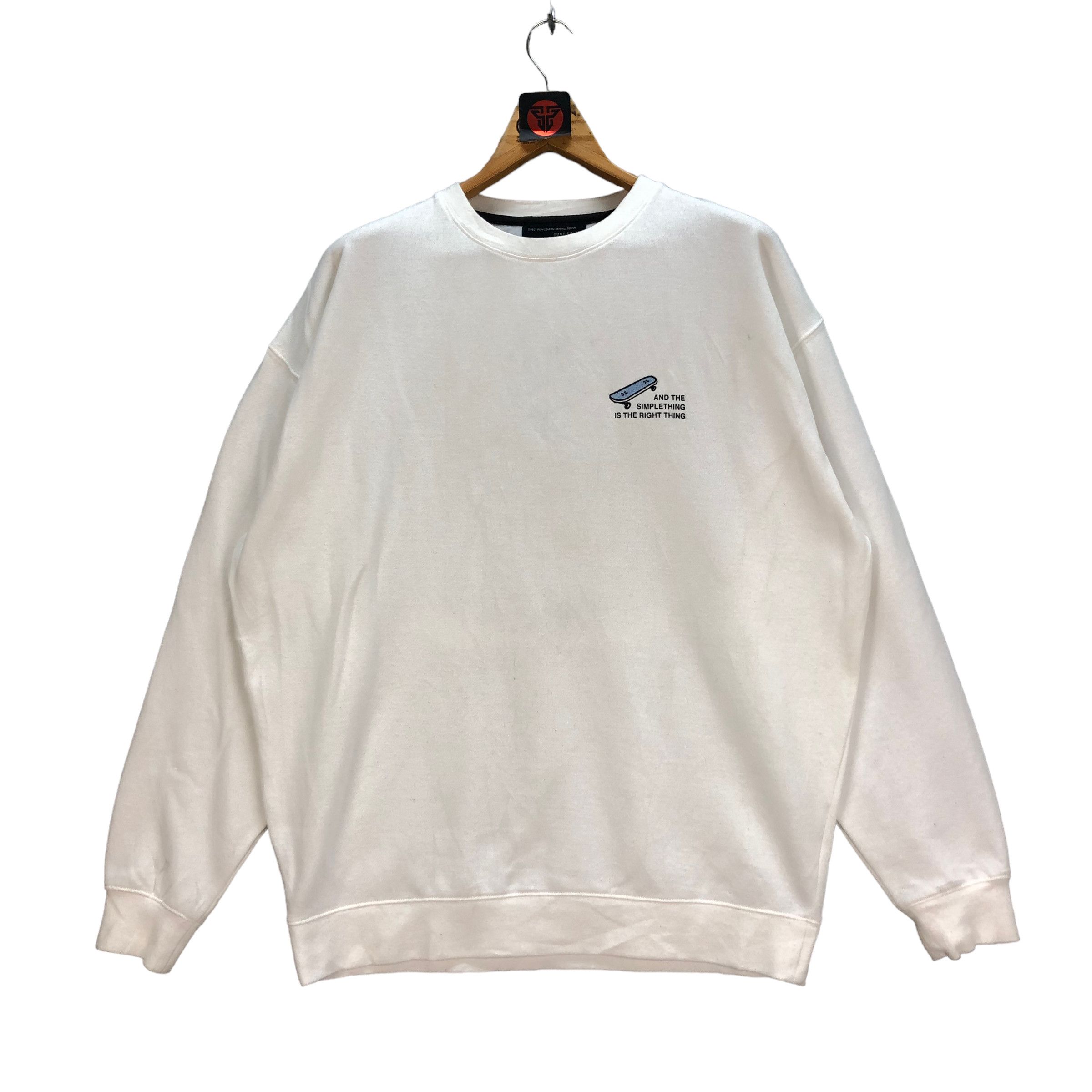Vintage FIGHT FOR YOU LIFE PRINTED WORD SWEATSHIRTS #7020-105 Size US L / EU 52-54 / 3 - 3 Thumbnail