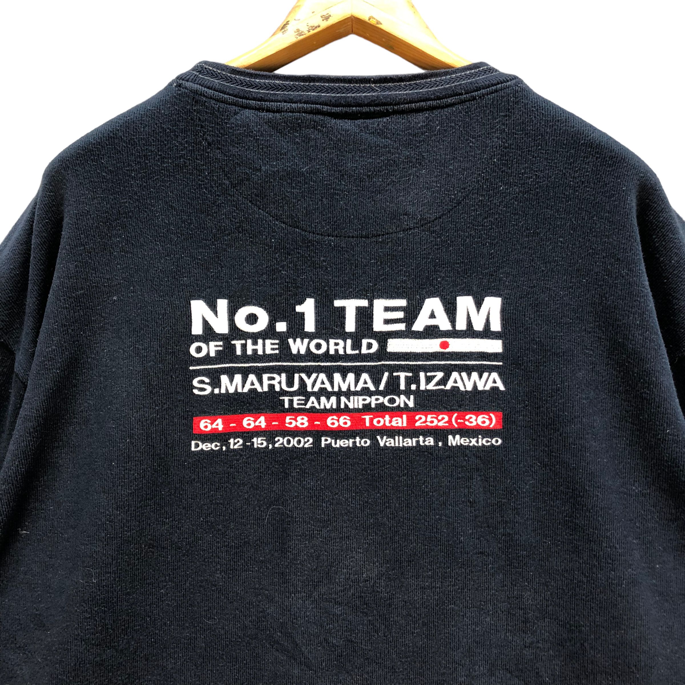 Vintage NO. 1 TEAM OF THE WORLD TEAM NIPPON SWEATSHIRTS #7021-106 Size US L / EU 52-54 / 3 - 2 Thumbnail