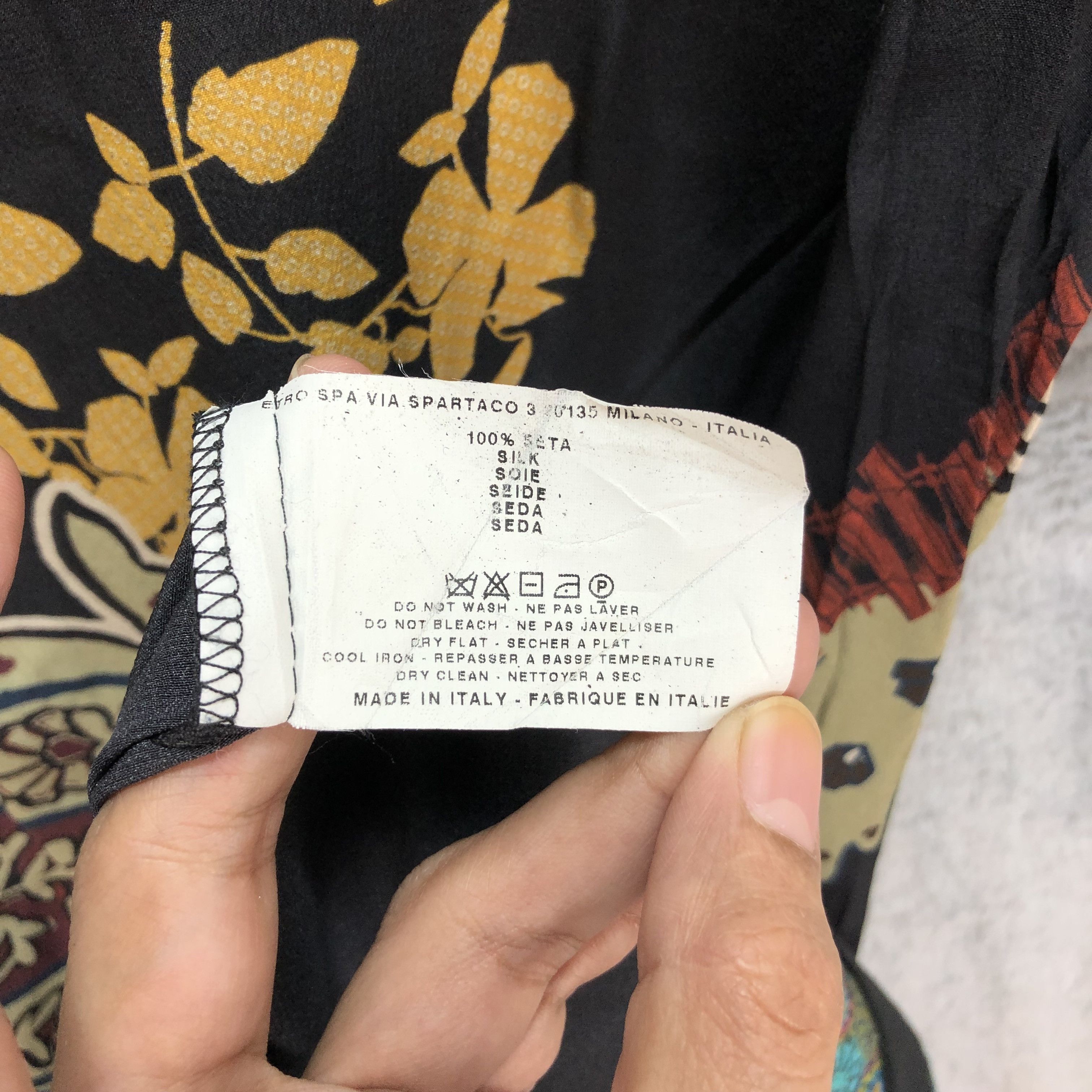 Japanese Brand ETRO SPA VIA SPARTACO 100% SILK BLOUSE #5350-185 Size S / US 4 / IT 40 - 7 Thumbnail