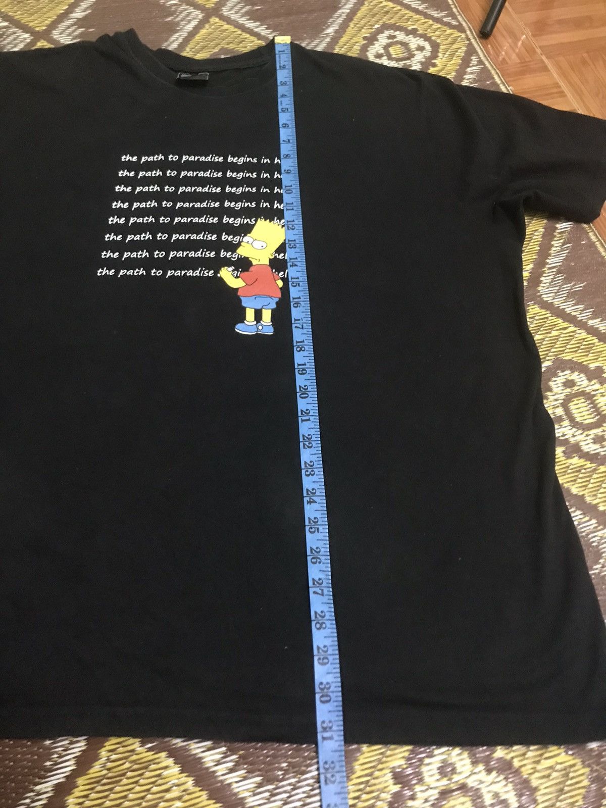 Japanese Brand the path to paradise begins in hell very rare simpsons tee Size US XL / EU 56 / 4 - 7 Thumbnail