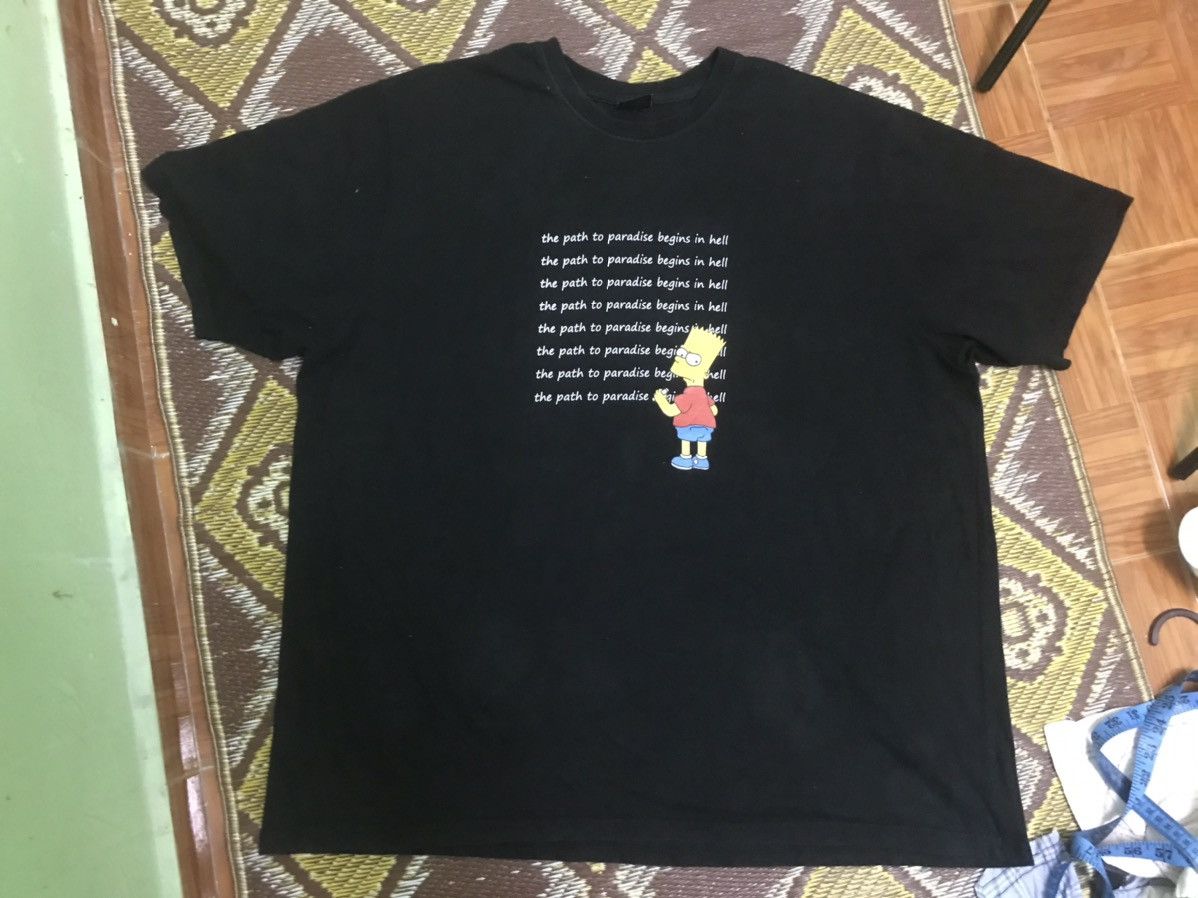 Japanese Brand the path to paradise begins in hell very rare simpsons tee Size US XL / EU 56 / 4 - 3 Thumbnail