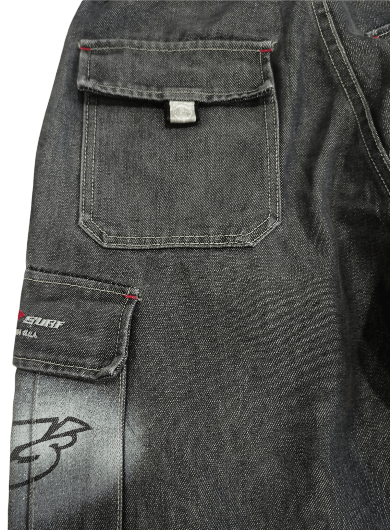 Japanese Brand Vintage PJ'S SURF Baggy Denim Cargo Pants Size US 29 - 8 Thumbnail