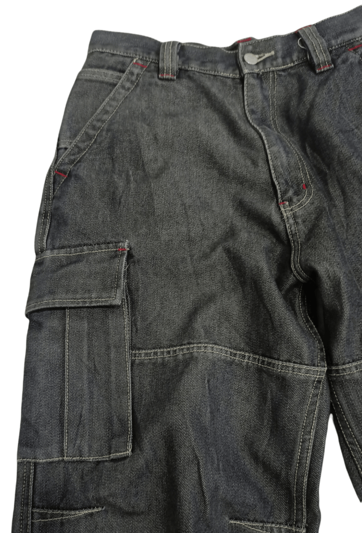 Japanese Brand Vintage PJ'S SURF Baggy Denim Cargo Pants Size US 29 - 9 Thumbnail