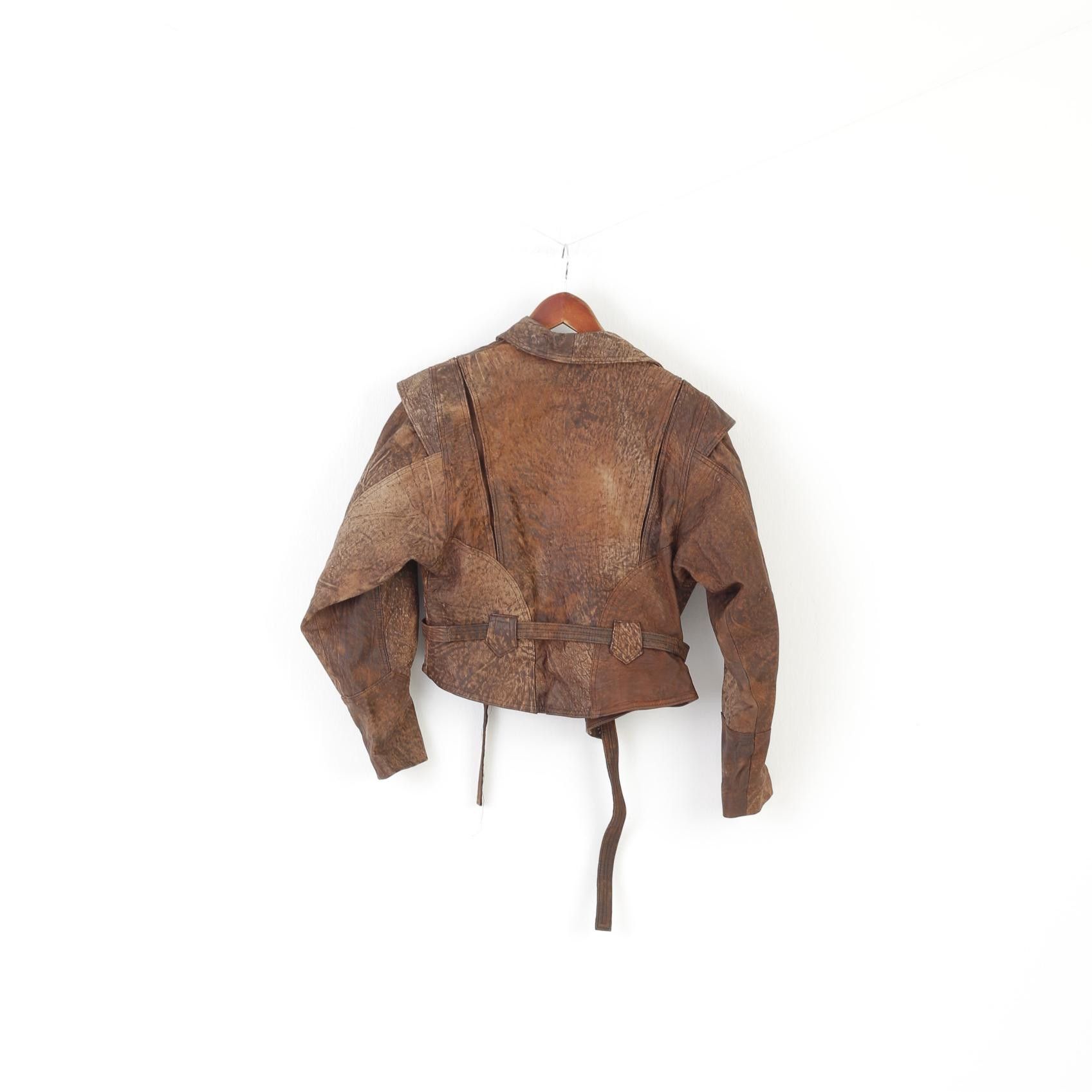 C&A C&A Women 38 S Leather Jacket Brown Vintage 0236 Size S / US 4 / IT 40 - 7 Thumbnail