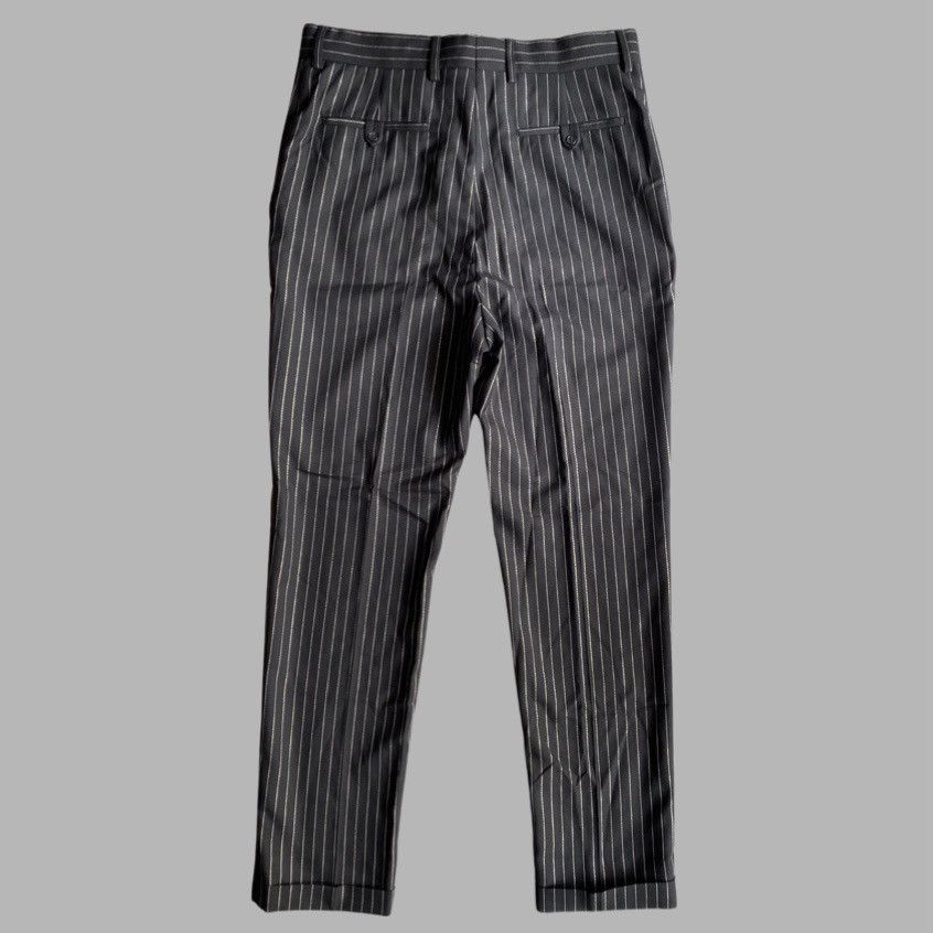 Saint Laurent Paris SLP Black Gold Stripe Wool Trousers Size US 30 / EU 46 - 5 Thumbnail
