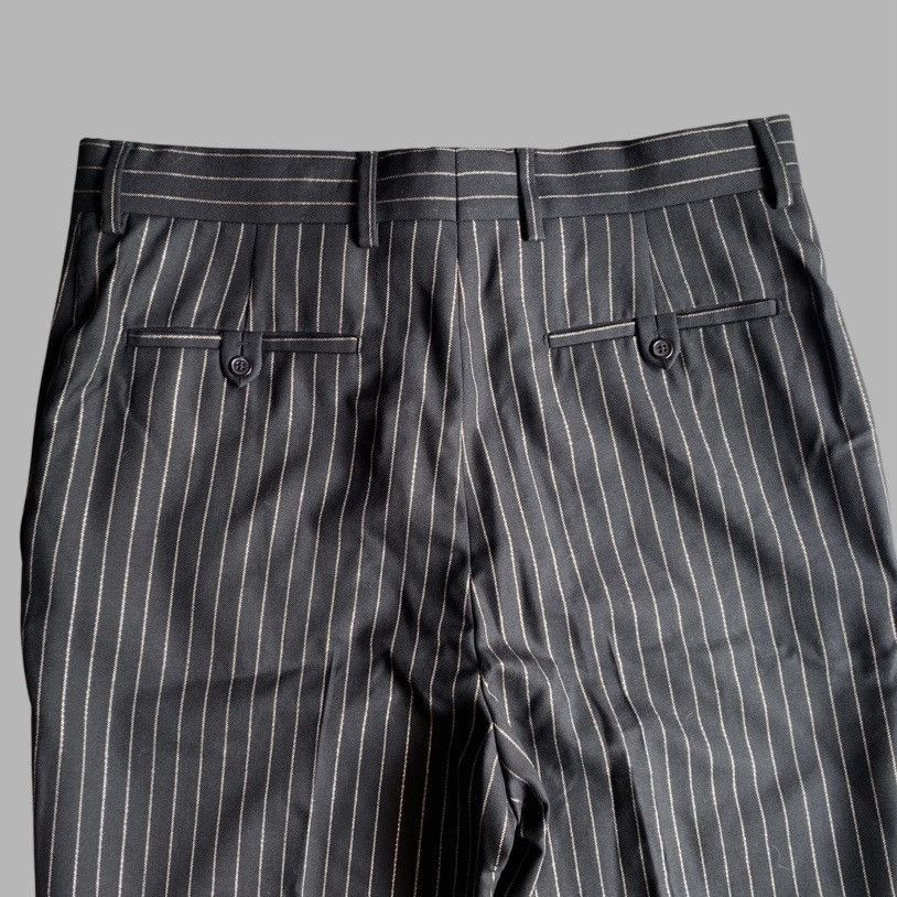 Saint Laurent Paris SLP Black Gold Stripe Wool Trousers Size US 30 / EU 46 - 6 Thumbnail