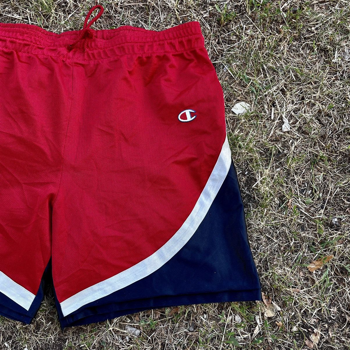 Vintage Vintage 90s Champion NBA Basketball Shorts Red Navy Skate M Size US 34 / EU 50 - 3 Thumbnail
