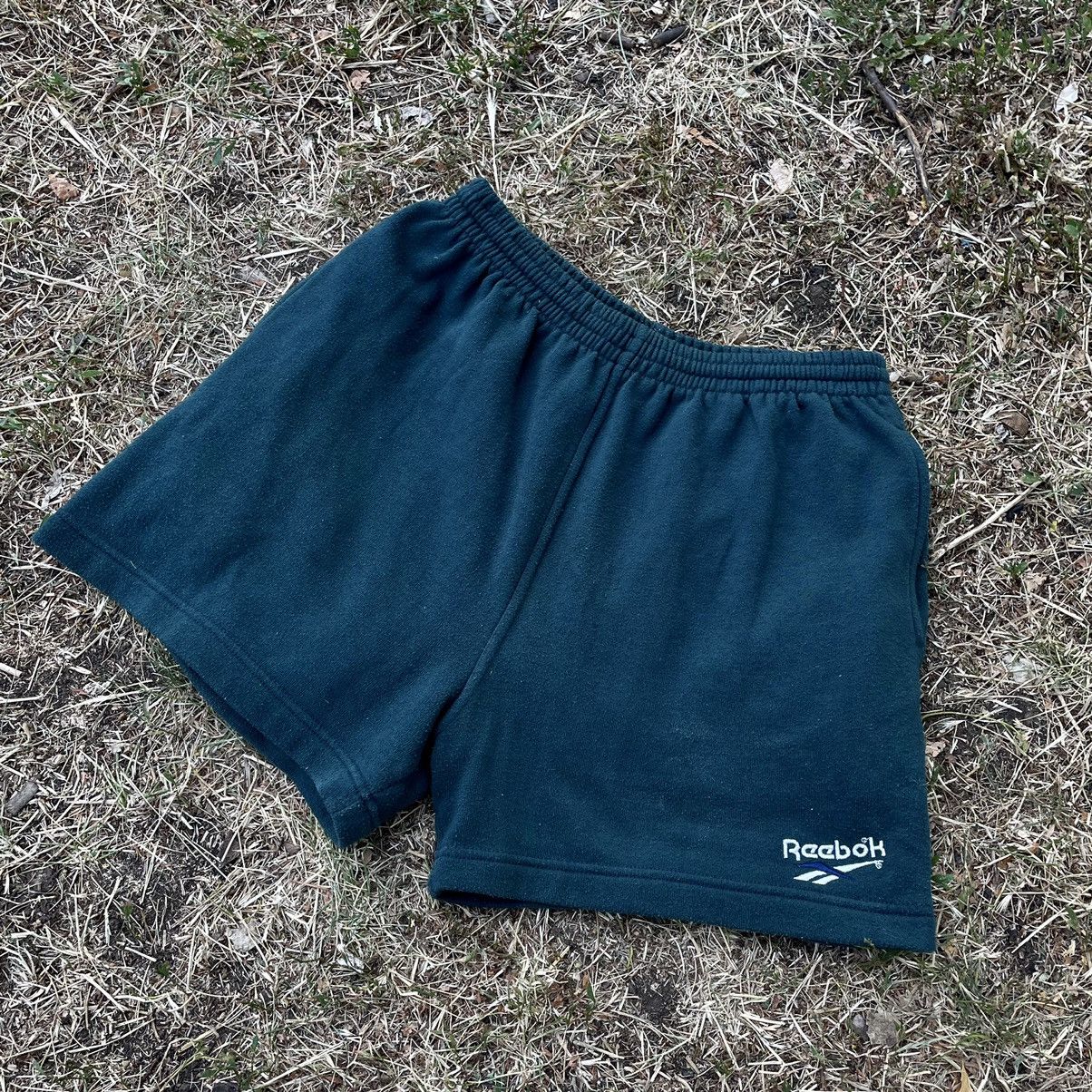 Vintage Vintage Reebok Navy Shorts Logo Streetwear Y2K Cropped 29 Size US 29 - 5 Thumbnail