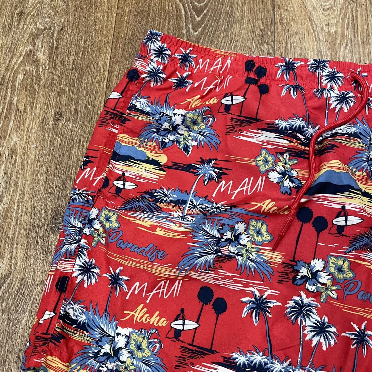 Vintage Vintage 90s All Over Print Shorts Streetwear Skate Red 36 Size US 36 / EU 52 - 3 Thumbnail
