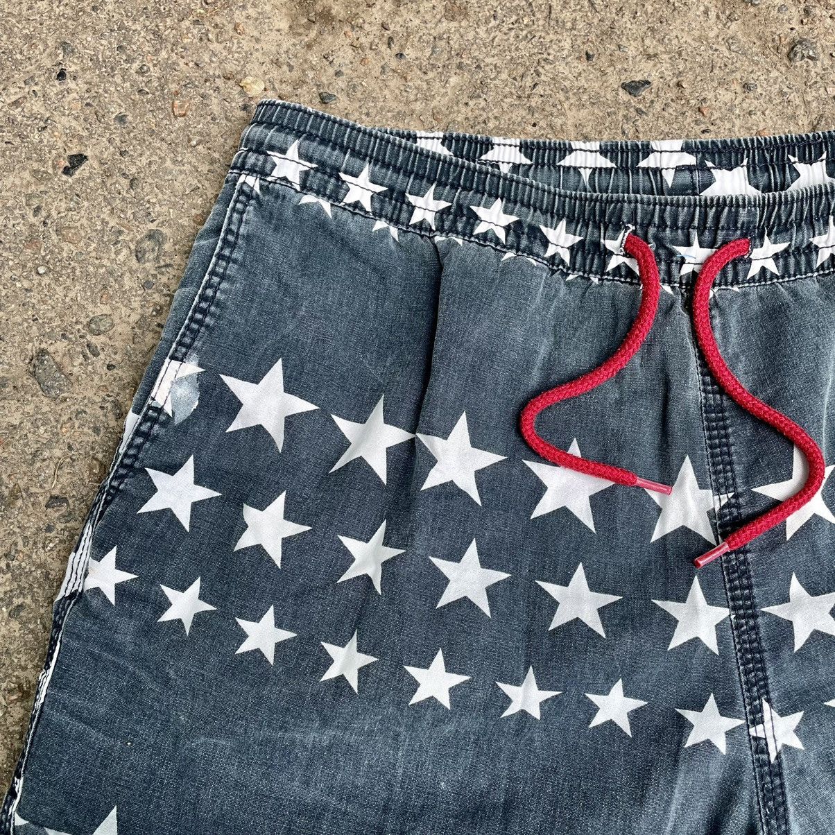 Vintage Vintage 90s All Over Star Print Shorts Americana Streetwear Size US 32 / EU 48 - 3 Thumbnail