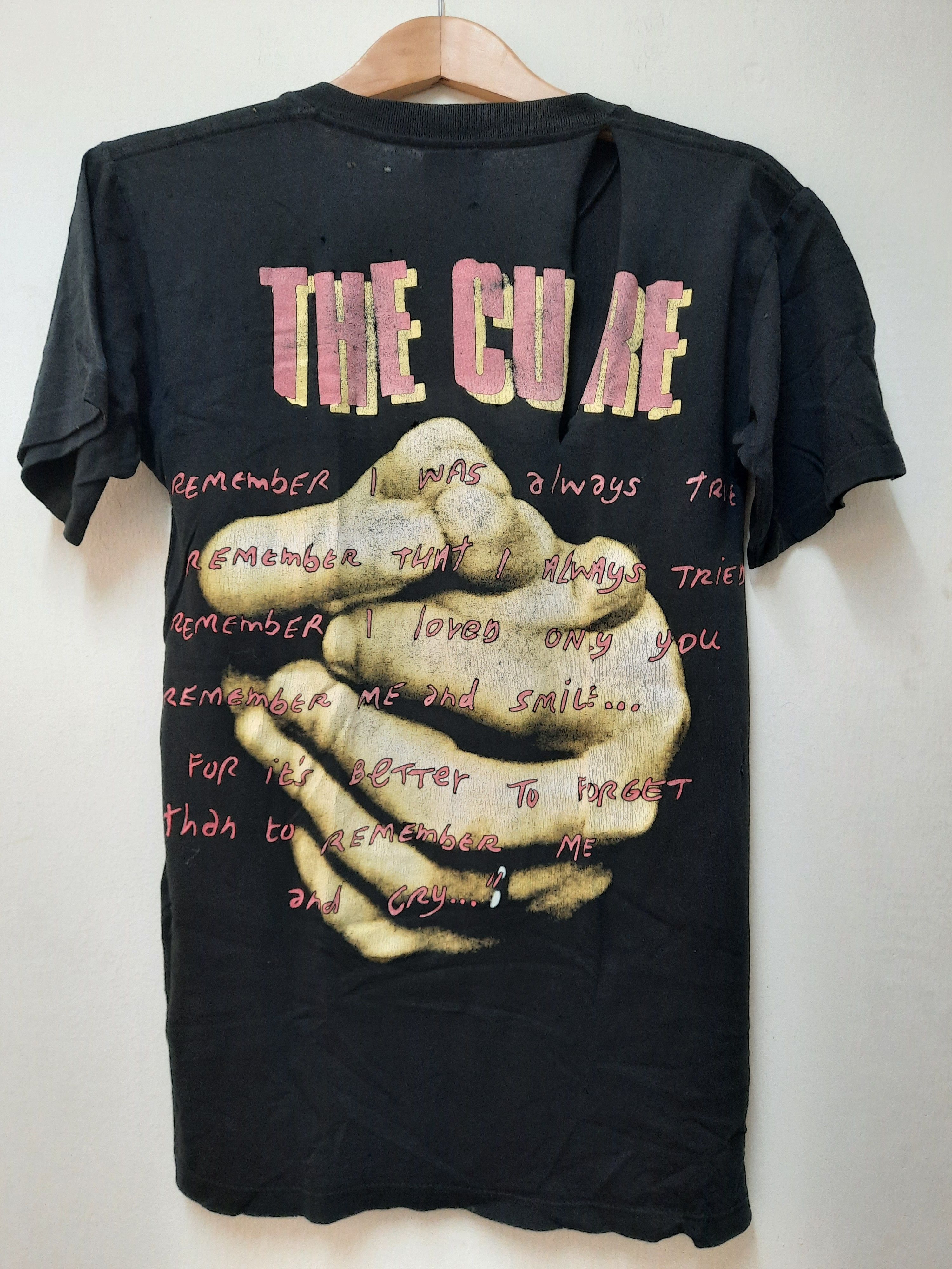 Band Tees VINTAGE THE CURE DISTRESSED DRY ROT CROPPED T SHIRT Size US S / EU 44-46 / 1 - 4 Thumbnail