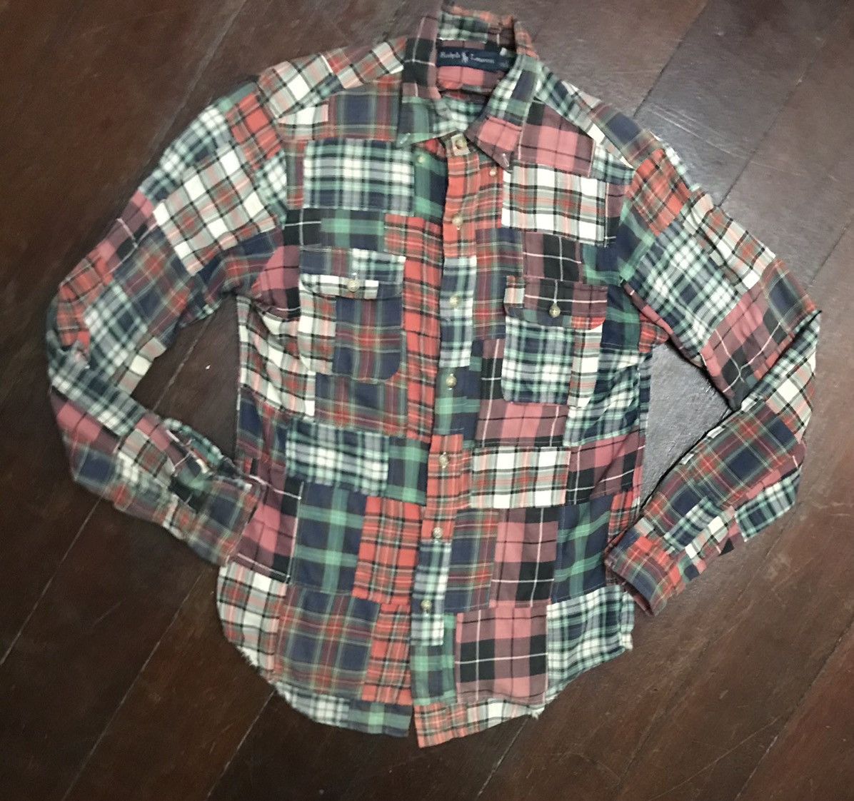 Polo Ralph Lauren × Vintage Polo Ralph Lauren multi plaid flannel shirt Size US S / EU 44-46 / 1 - 2 Thumbnail