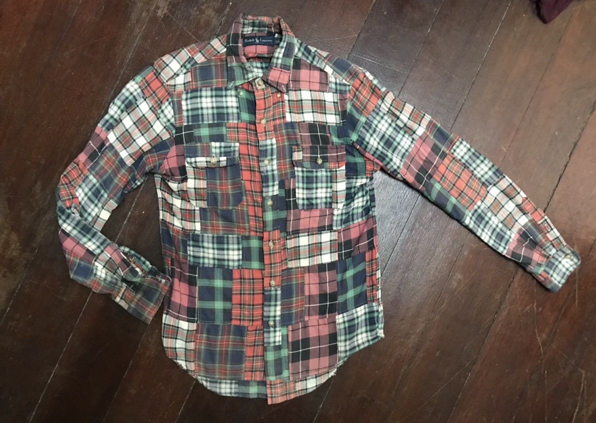Polo Ralph Lauren × Vintage Polo Ralph Lauren multi plaid flannel shirt Size US S / EU 44-46 / 1 - 6 Thumbnail