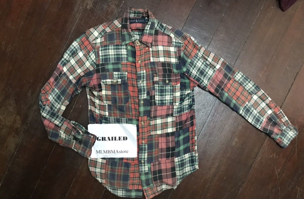 Polo Ralph Lauren × Vintage Polo Ralph Lauren multi plaid flannel shirt Size US S / EU 44-46 / 1 - 1 Thumbnail