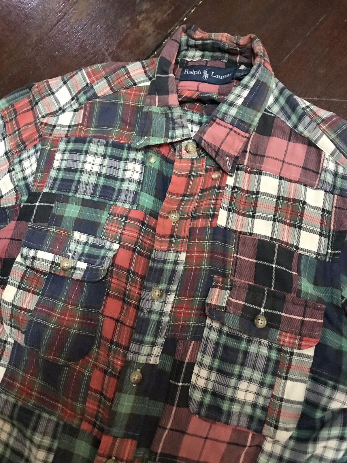 Polo Ralph Lauren × Vintage Polo Ralph Lauren multi plaid flannel shirt Size US S / EU 44-46 / 1 - 3 Thumbnail