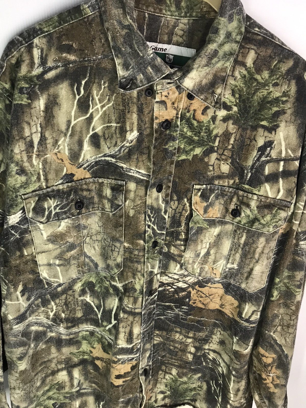 Japanese Brand Fullprint real tree button shirt flannel by game hunter Size US M / EU 48-50 / 2 - 3 Thumbnail