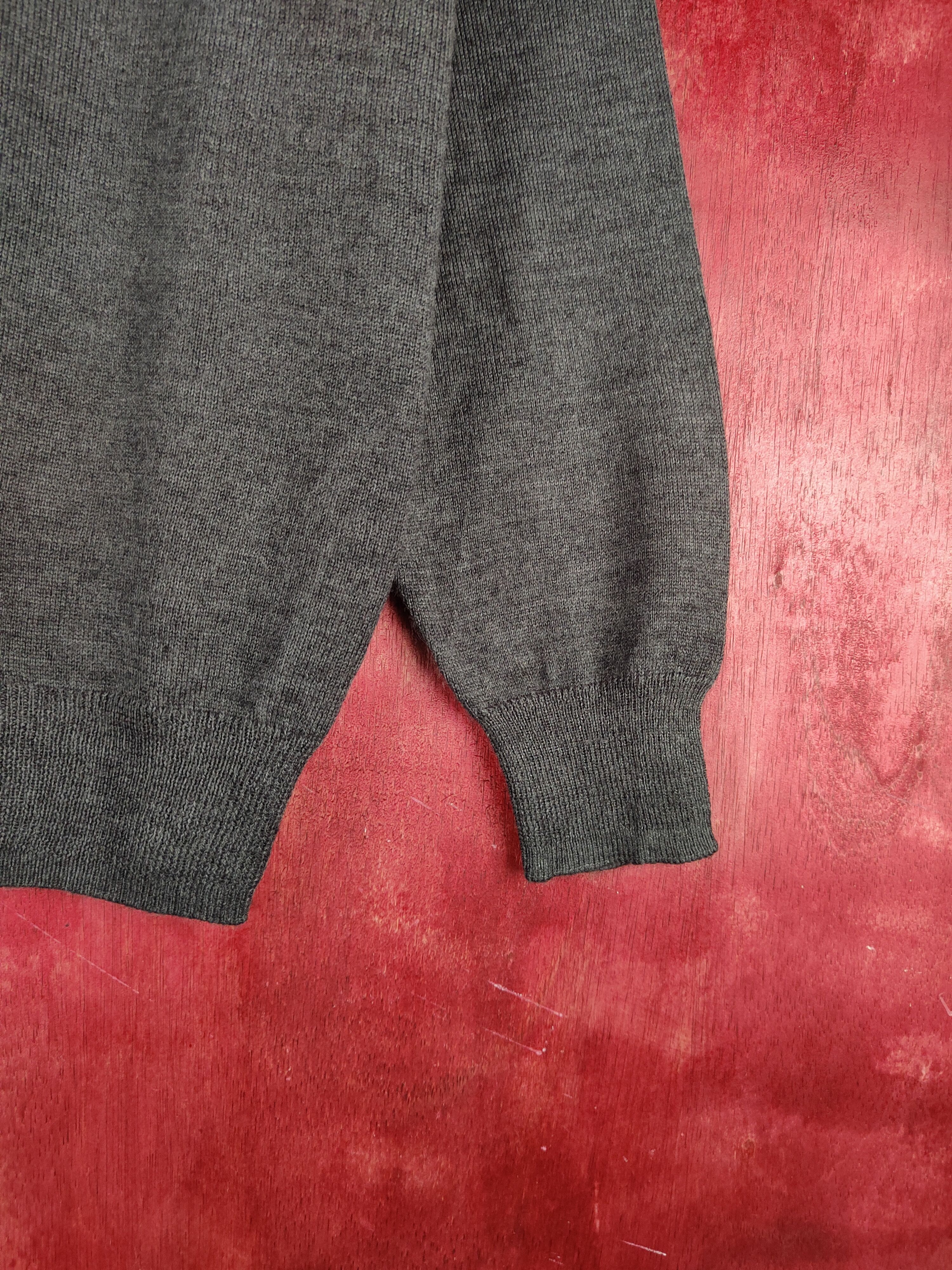 Vintage Import Yarn from Italy Dark Gray Cardigan knitwear #S900 Size US S / EU 44-46 / 1 - 6 Thumbnail