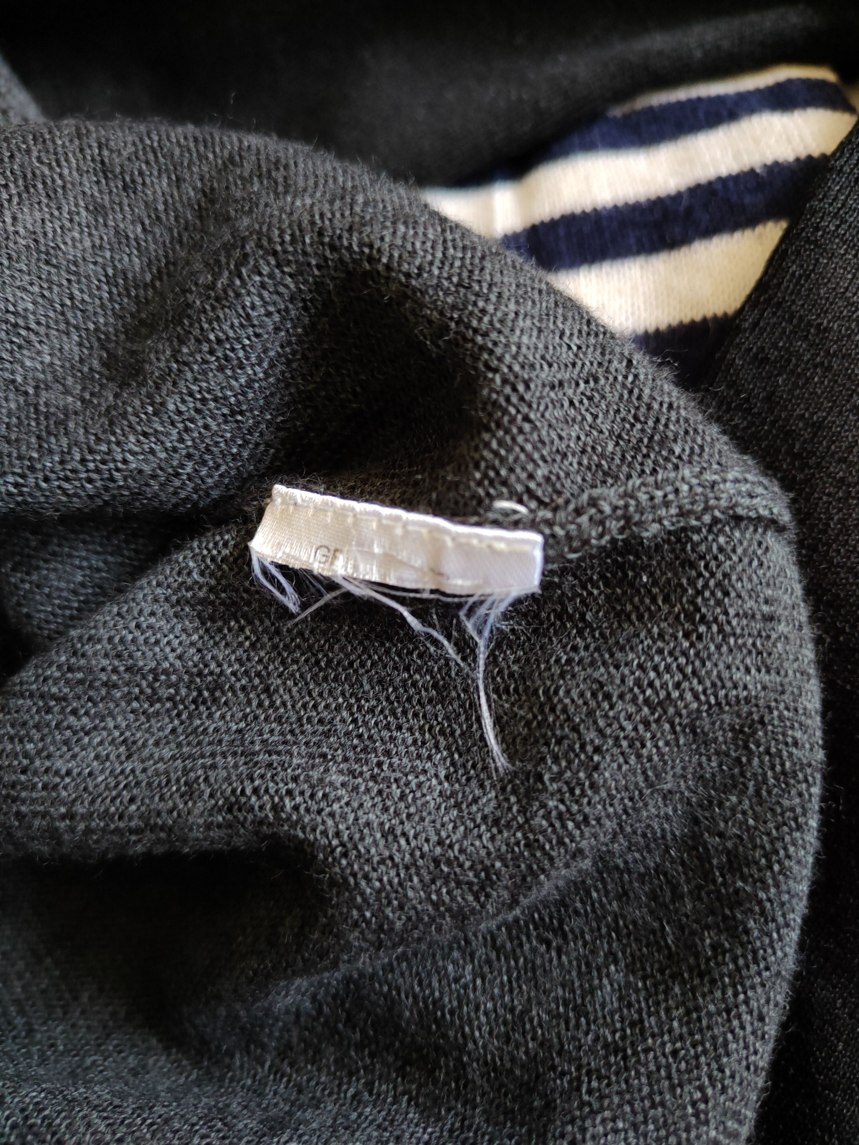 Vintage Import Yarn from Italy Dark Gray Cardigan knitwear #S900 Size US S / EU 44-46 / 1 - 10 Thumbnail