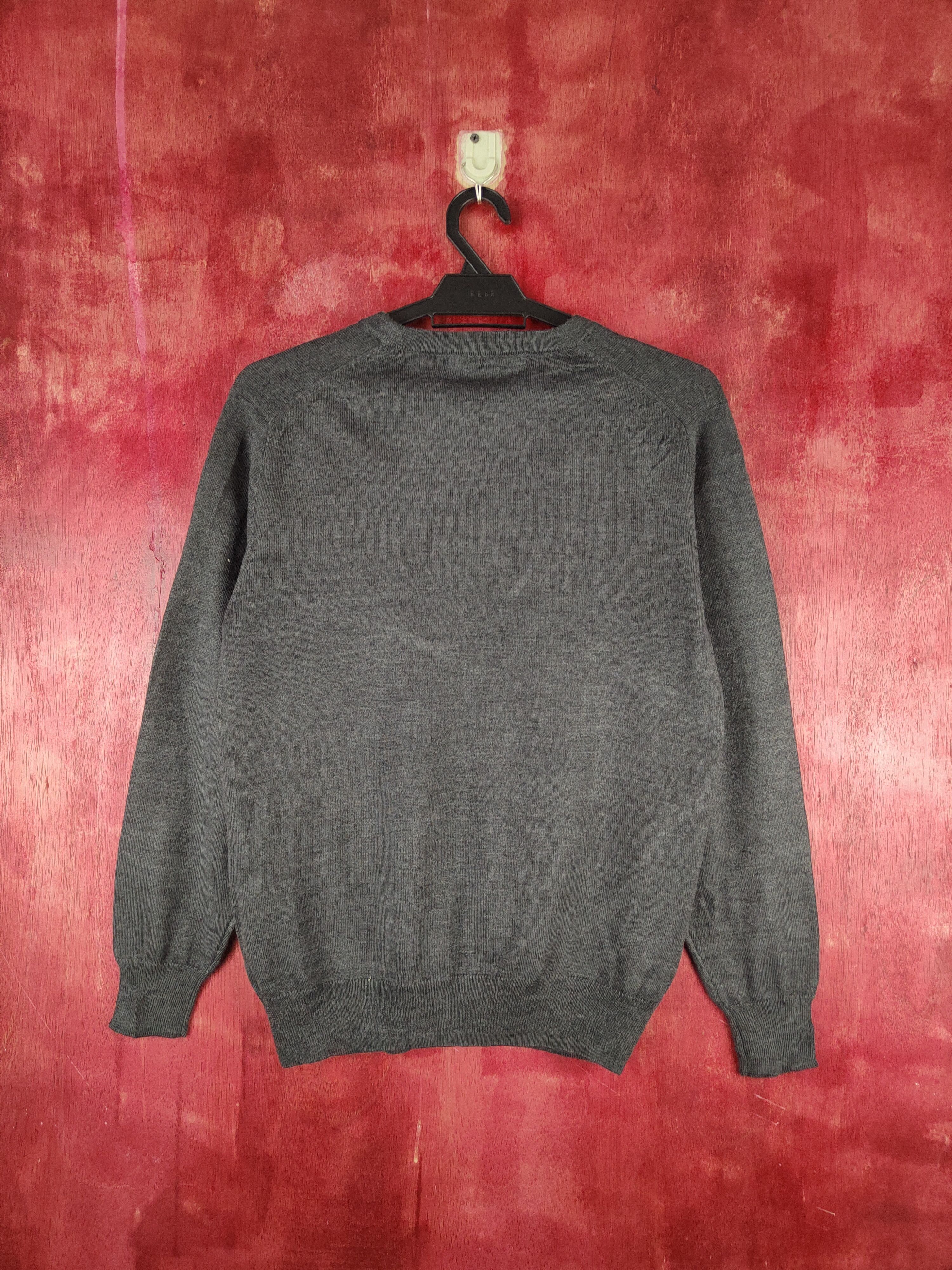 Vintage Import Yarn from Italy Dark Gray Cardigan knitwear #S900 Size US S / EU 44-46 / 1 - 7 Thumbnail