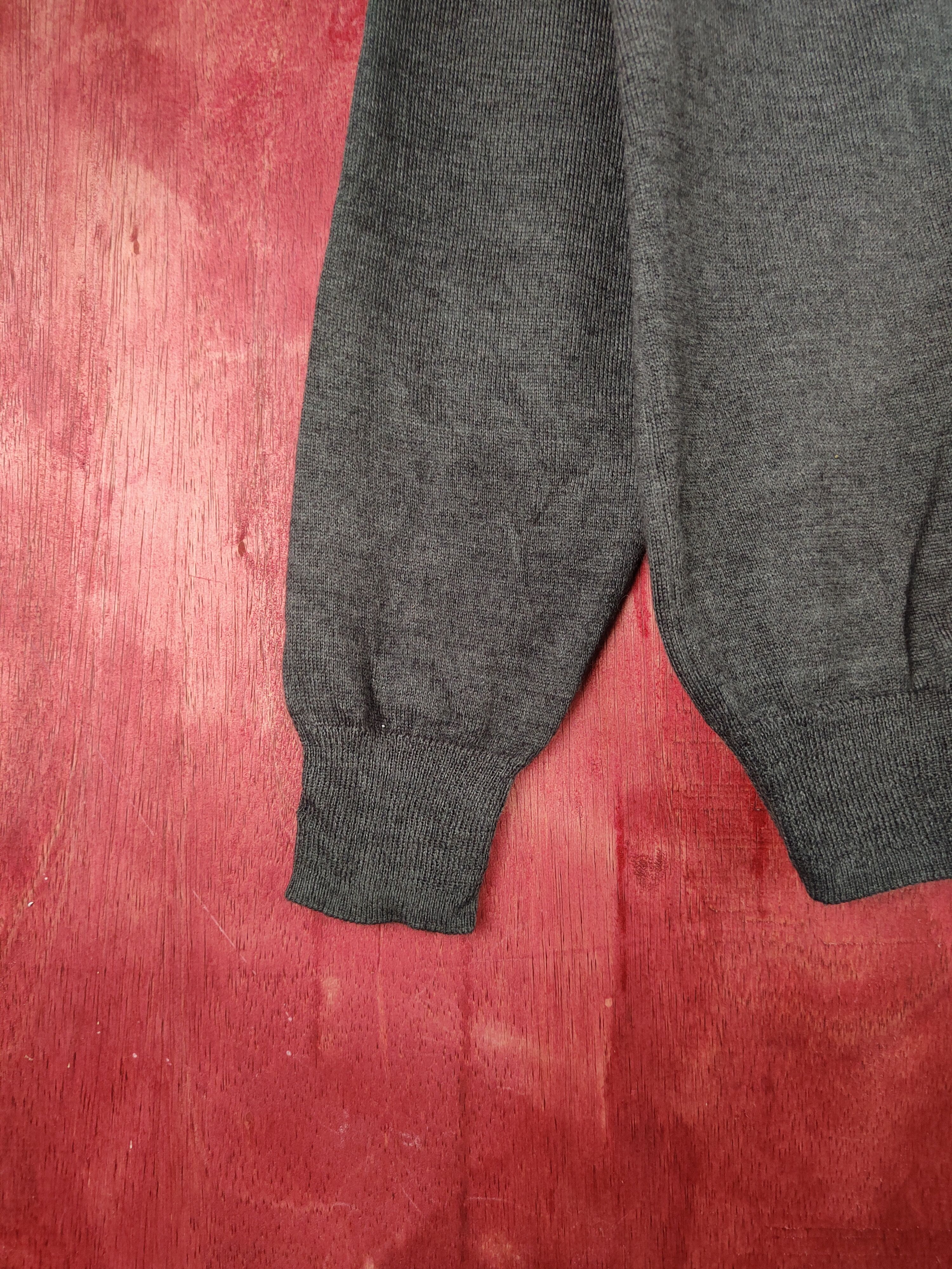 Vintage Import Yarn from Italy Dark Gray Cardigan knitwear #S900 Size US S / EU 44-46 / 1 - 4 Thumbnail