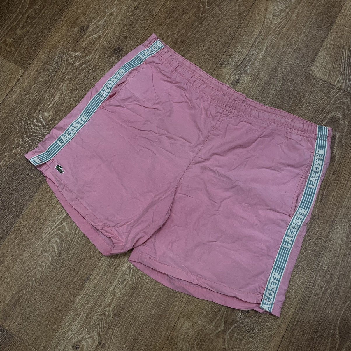 Vintage Vintage Lacoste Y2K Pink Shorts Streetwear Preppy Graphic XL Size US 38 / EU 54 - 2 Thumbnail