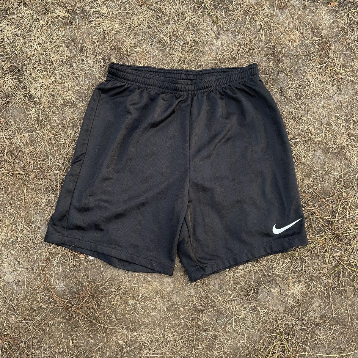 Nike Vintage Y2K Drill Nike Swoosh Logo Shorts Streetwear 90s Size US 30 / EU 46 - 1 Thumbnail