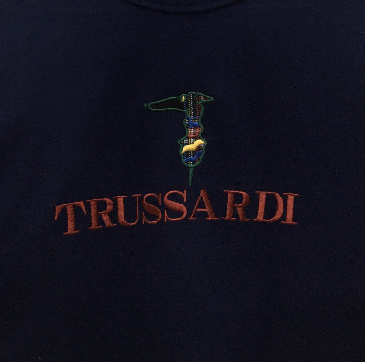 Trussardi Vintage TRUSSARDI Sweatshirt Embroidered Big Logo Size US M / EU 48-50 / 2 - 5 Thumbnail