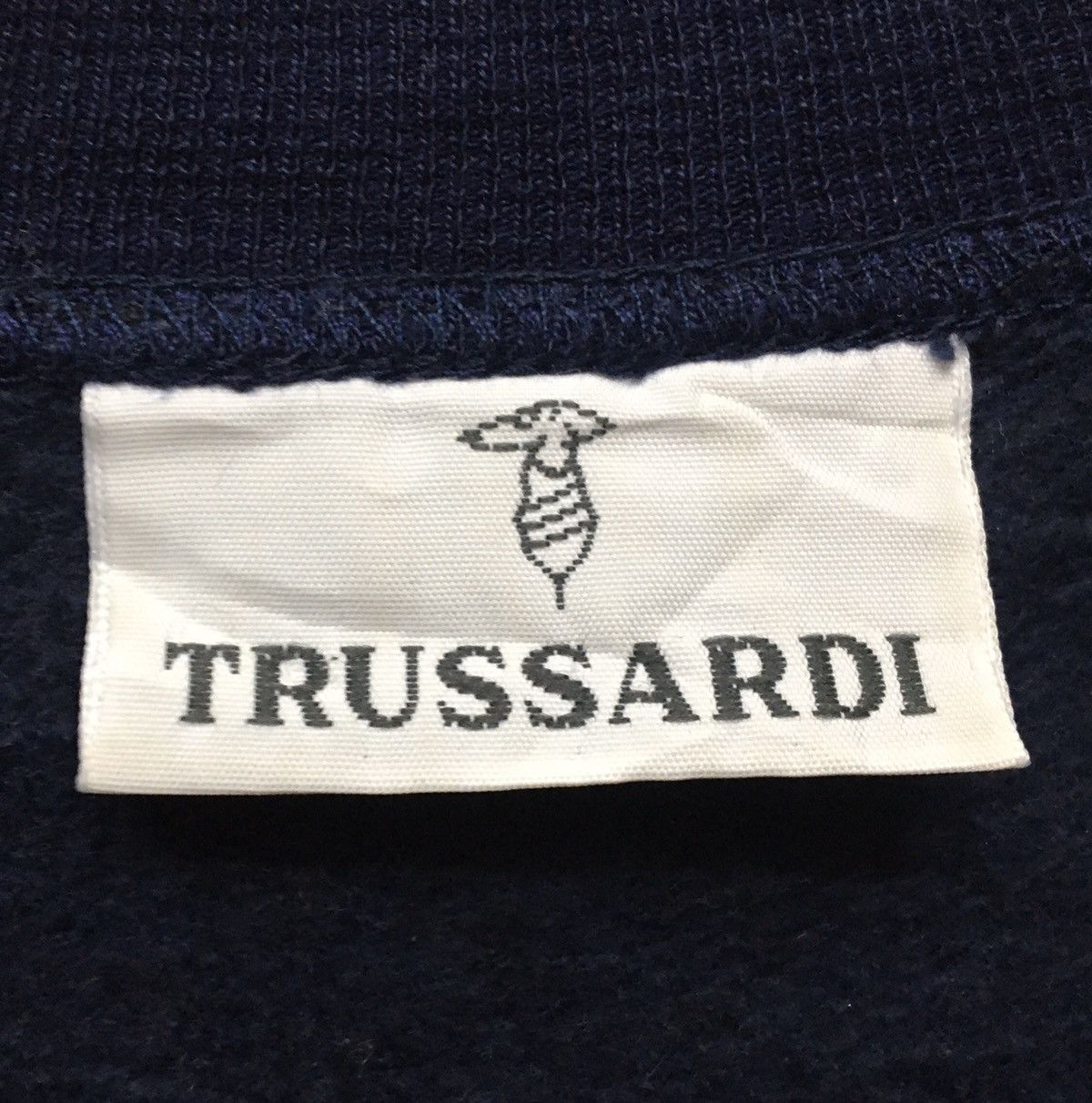 Trussardi Vintage TRUSSARDI Sweatshirt Embroidered Big Logo Size US M / EU 48-50 / 2 - 8 Thumbnail
