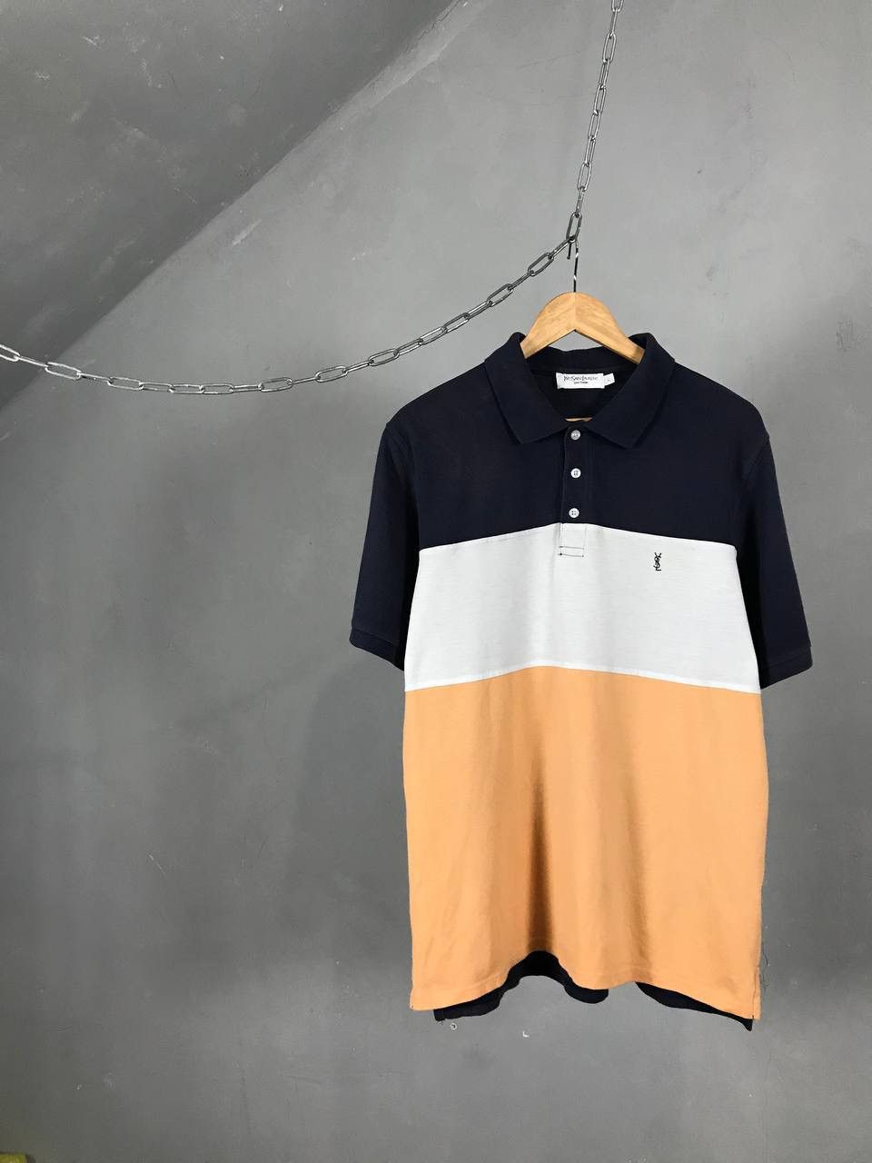 Vintage × Yves Saint Laurent YSL Yves Saint Laurent luxury vintage polo tee Size US L / EU 52-54 / 3 - 1 Thumbnail