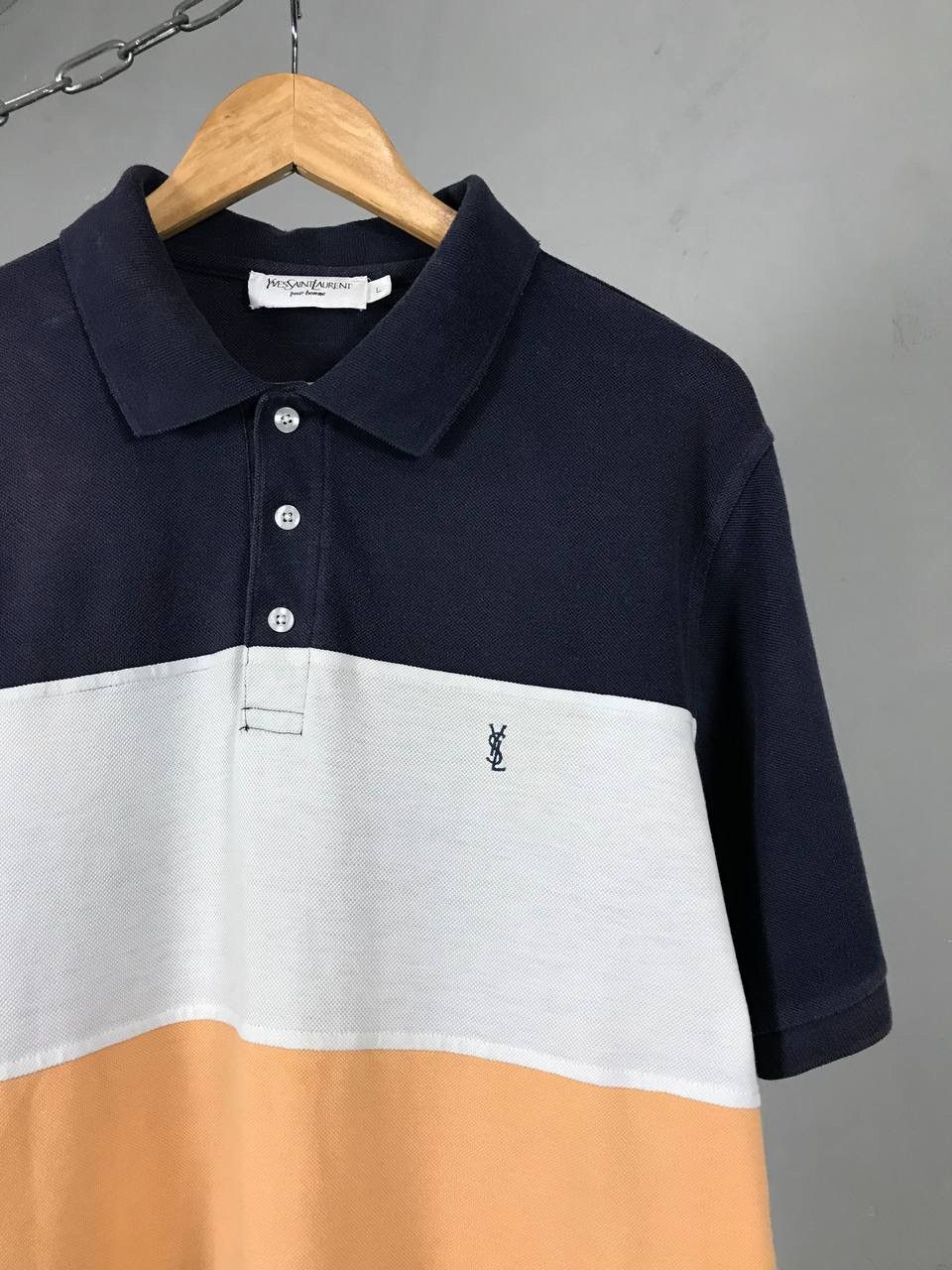 Vintage × Yves Saint Laurent YSL Yves Saint Laurent luxury vintage polo tee Size US L / EU 52-54 / 3 - 2 Thumbnail