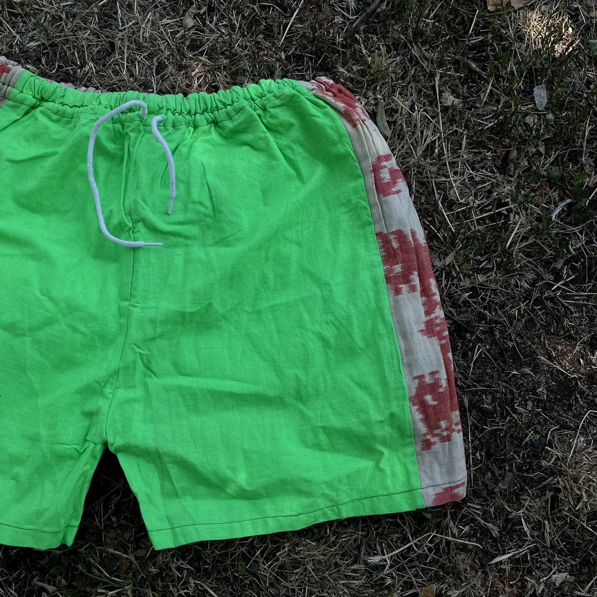 Vintage Vintage 90s Acid Dye Baggy Shorts Y2K Streetwear Rave 32 Size US 32 / EU 48 - 2 Thumbnail